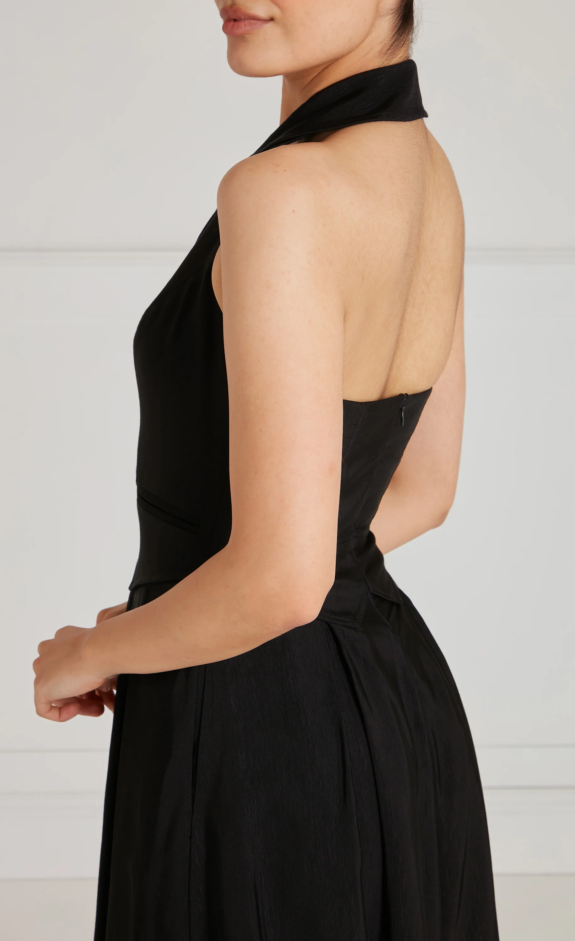 Elodie Halter Dress - Black - Image 7