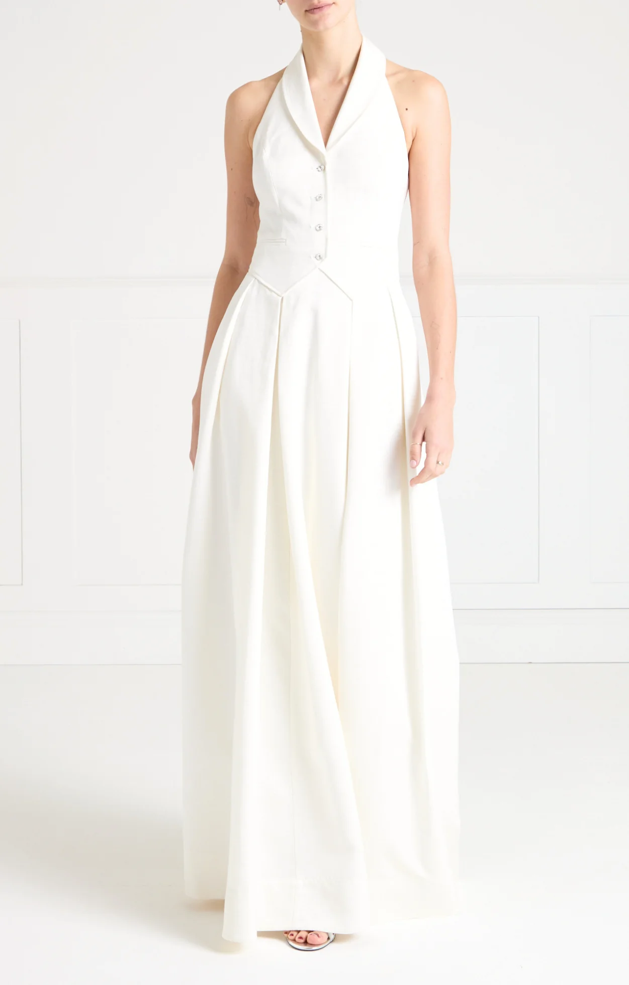 Elodie Halter Gown - Ivory - Image 2
