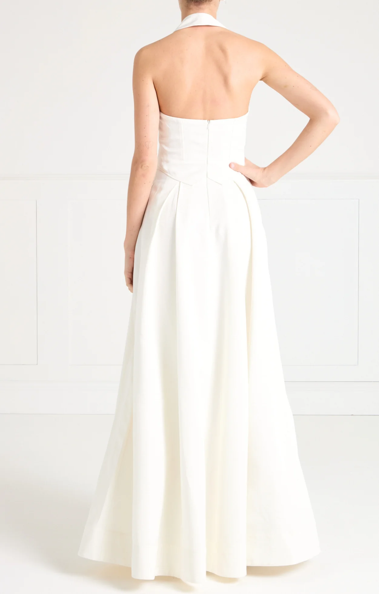 Elodie Halter Gown - Ivory - Image 5