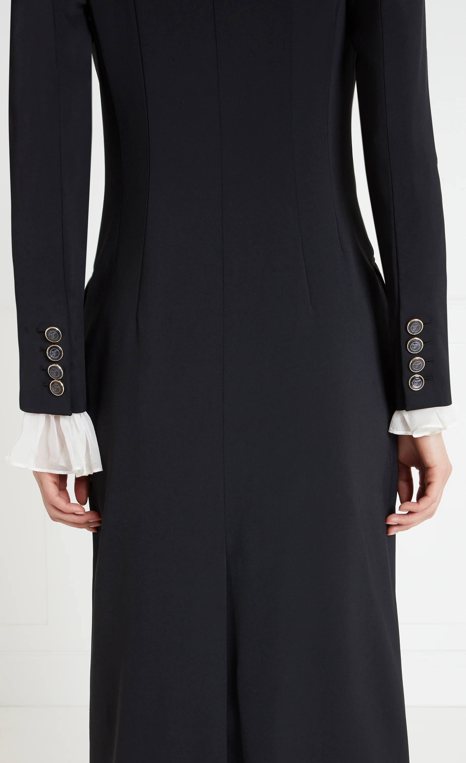 Enzo Long Coat - Black - Image 6
