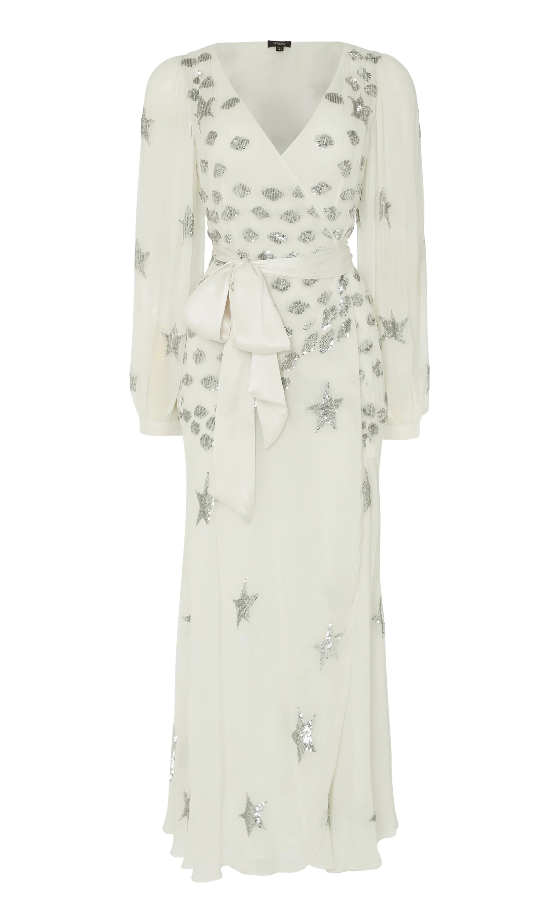 Etoile Wrap Dress - White Mix