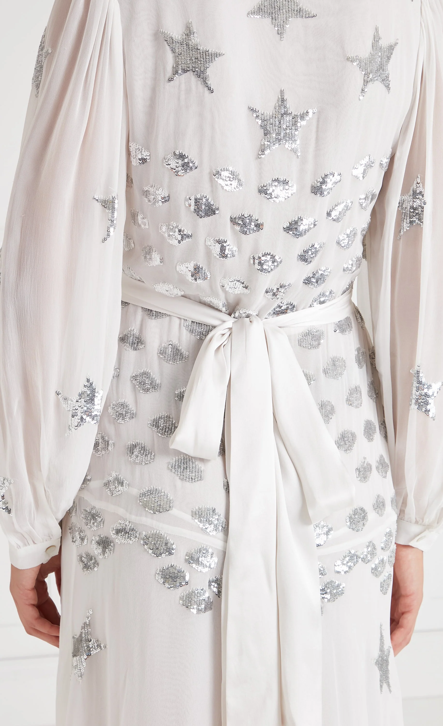 Etoile Wrap Dress - White Mix - Image 6