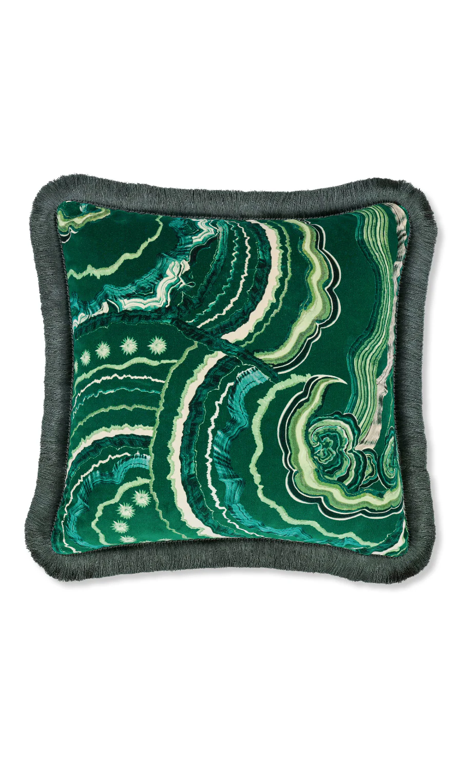 Fantasia Cushion - Malachite