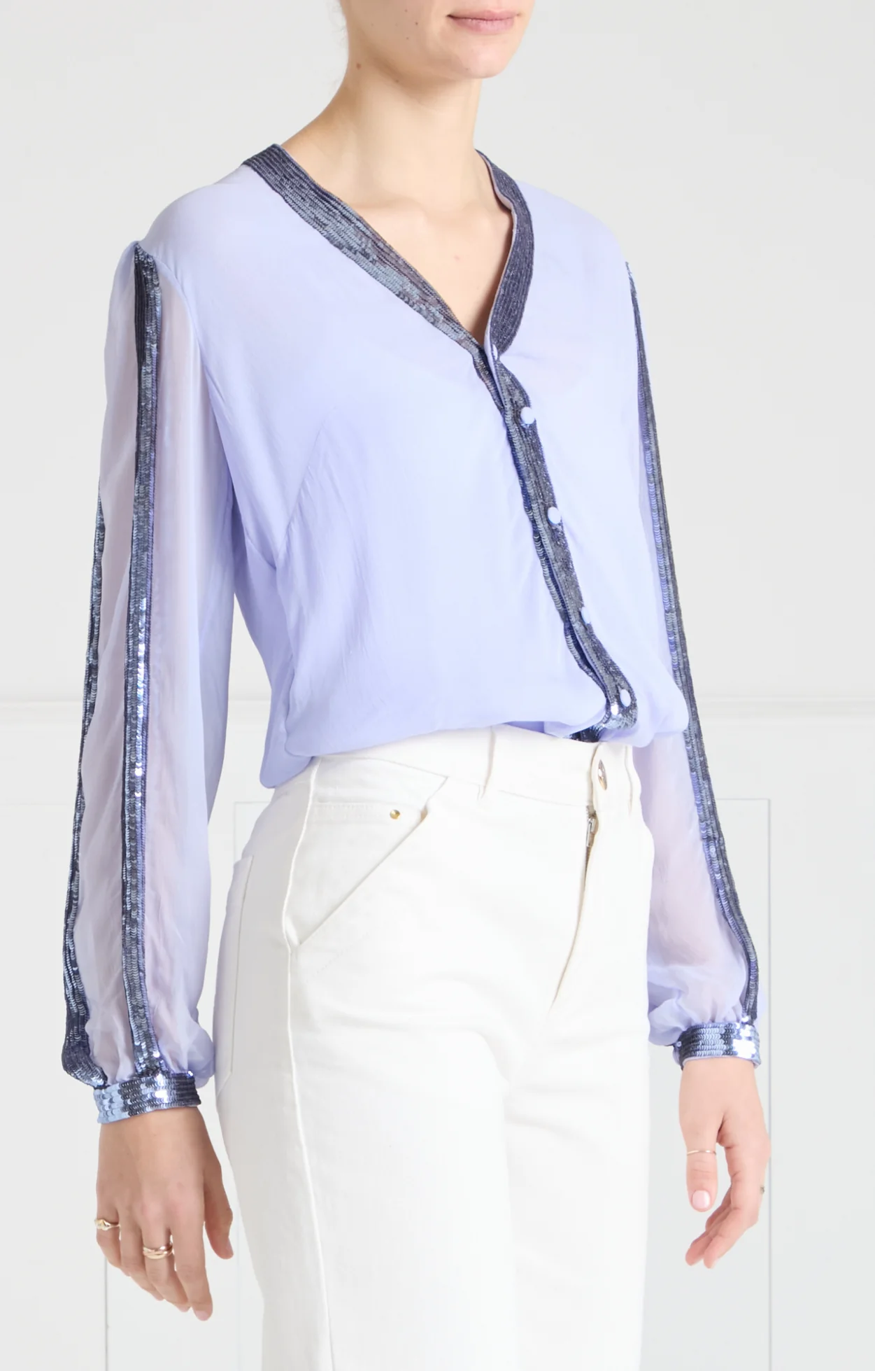 Filigree Shirt - Lavender - Image 3