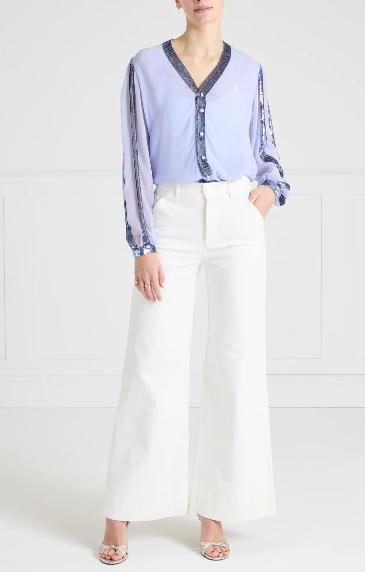 Filigree Shirt - Lavender - Image 6