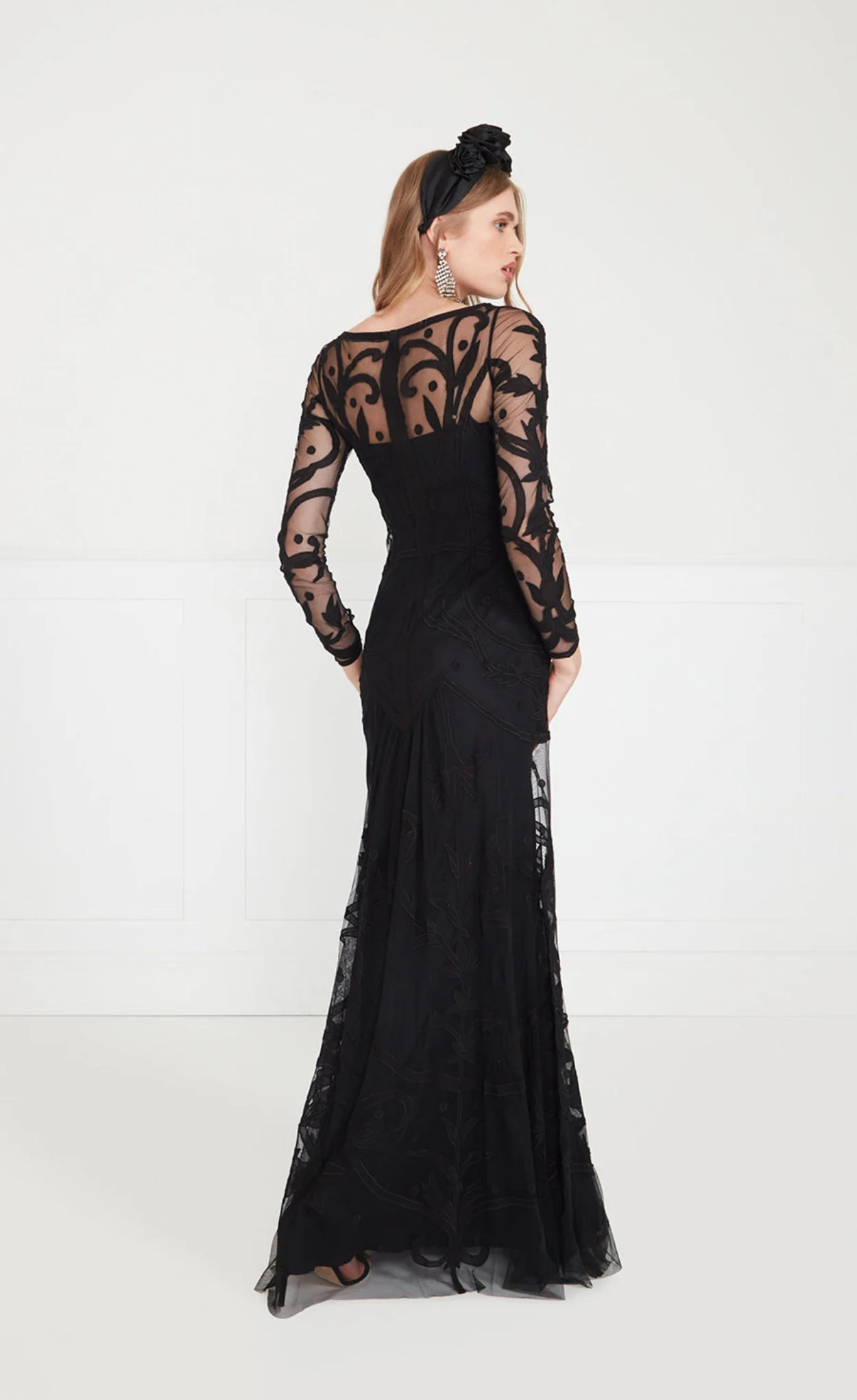 Francine Tattoo Dress - Black - Image 4