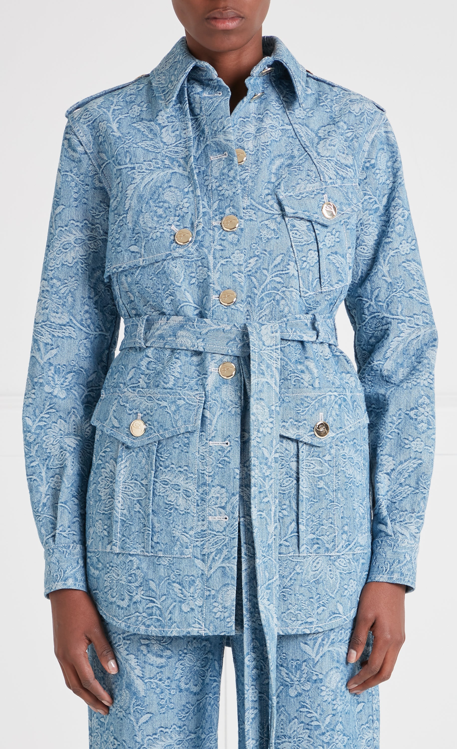 Francis Denim Shirt Jacket - Washed Blue - Image 2