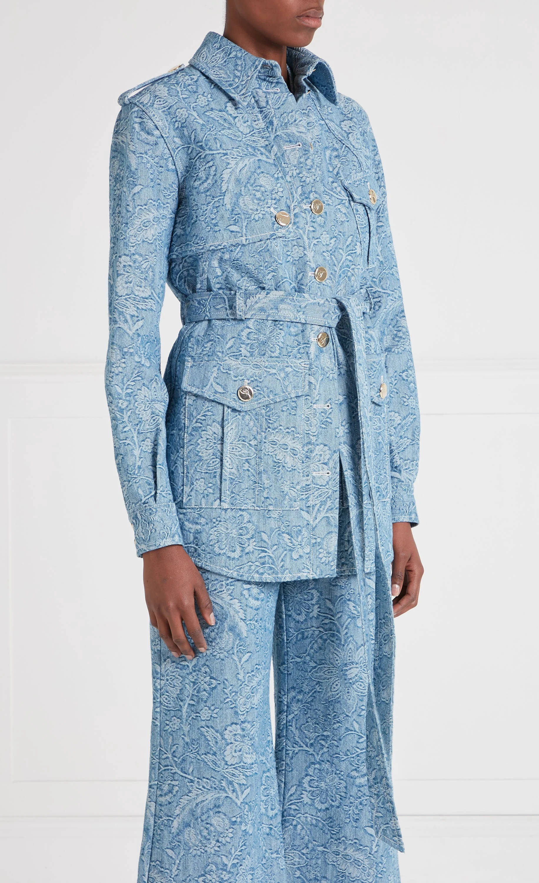 Francis Denim Shirt Jacket - Washed Blue - Image 3