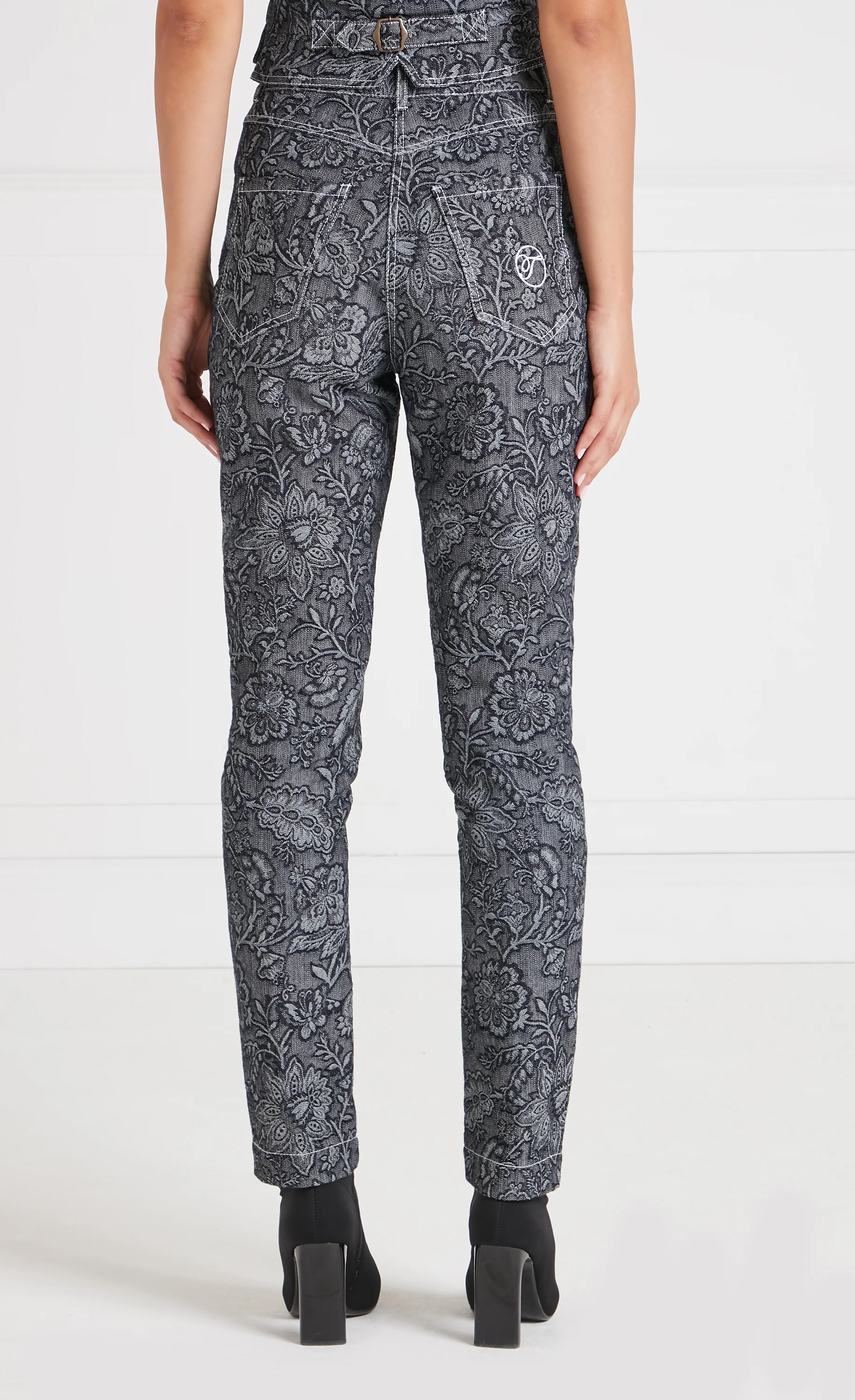 Francis Denim Trousers - Washed Black - Image 3