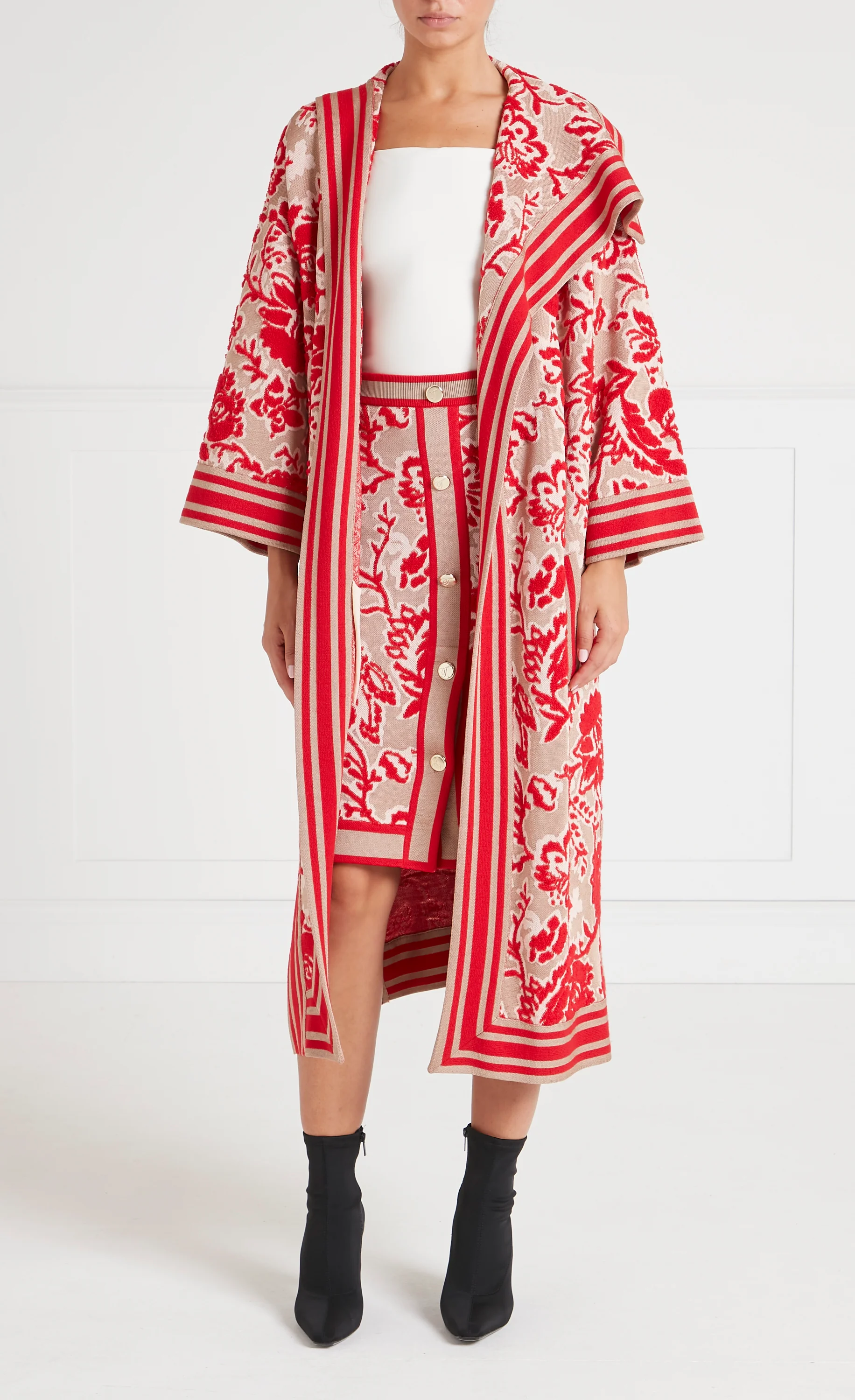 Francis Knit Cape - Oatmeal Mix - Image 2
