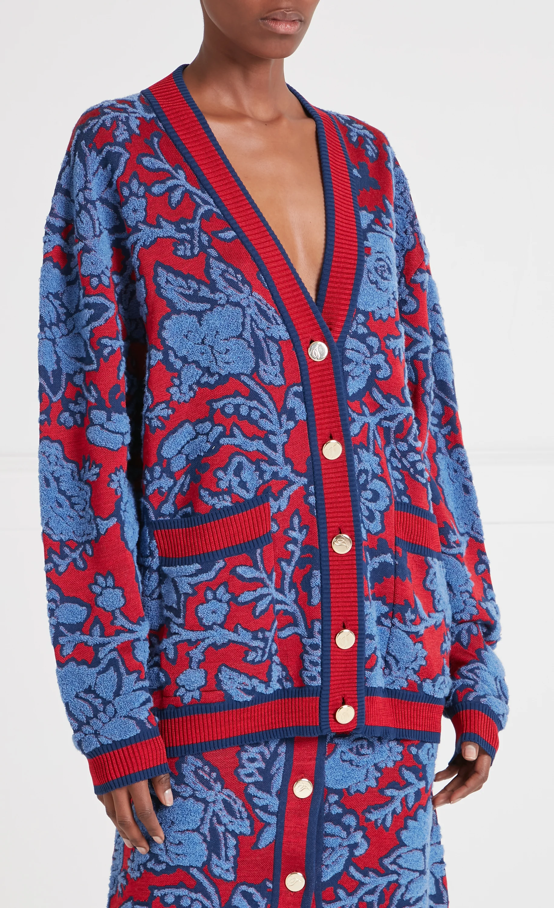 Francis Knit Cardigan - Harbour Blue - Image 2