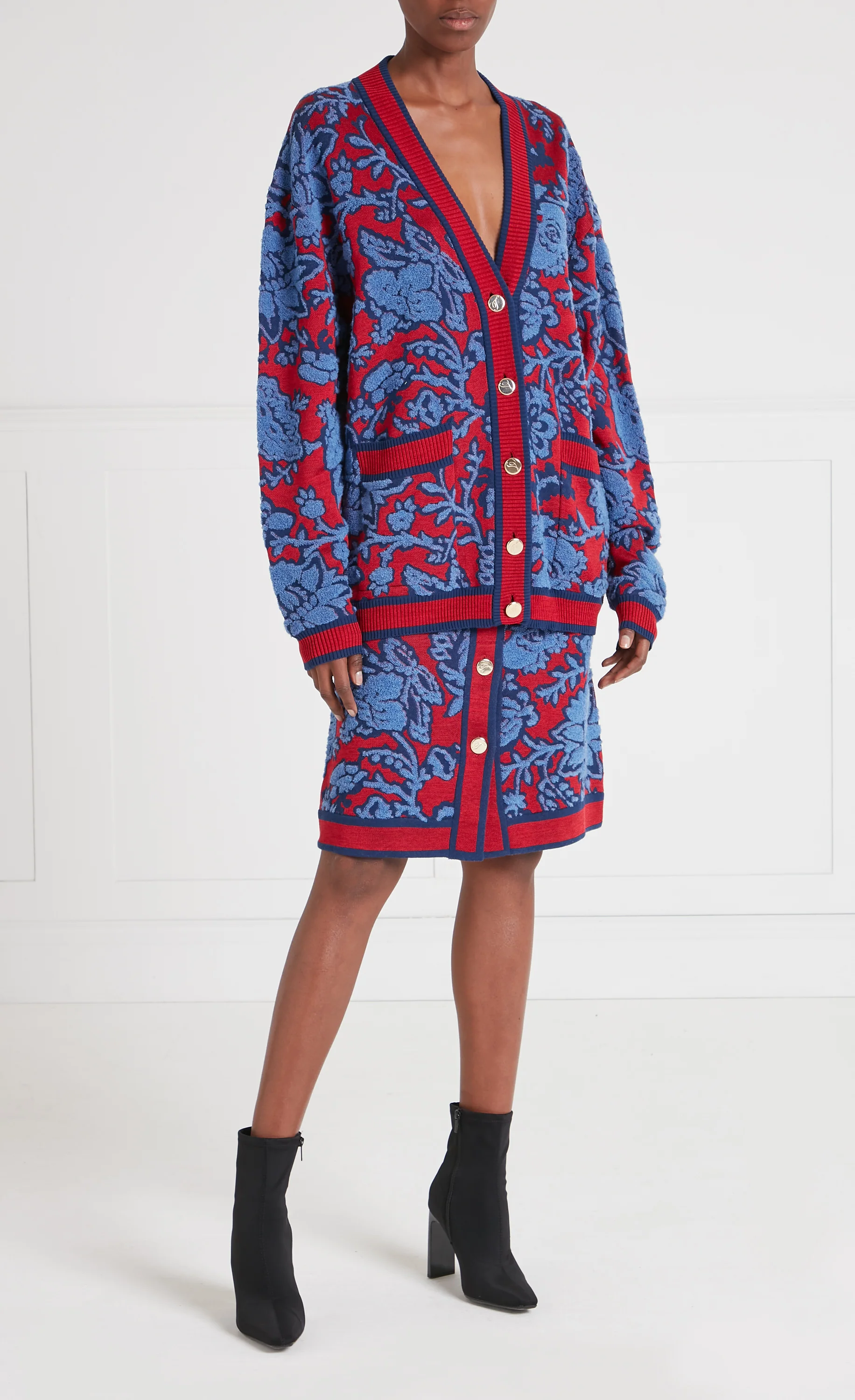 Francis Knit Cardigan - Harbour Blue - Image 4