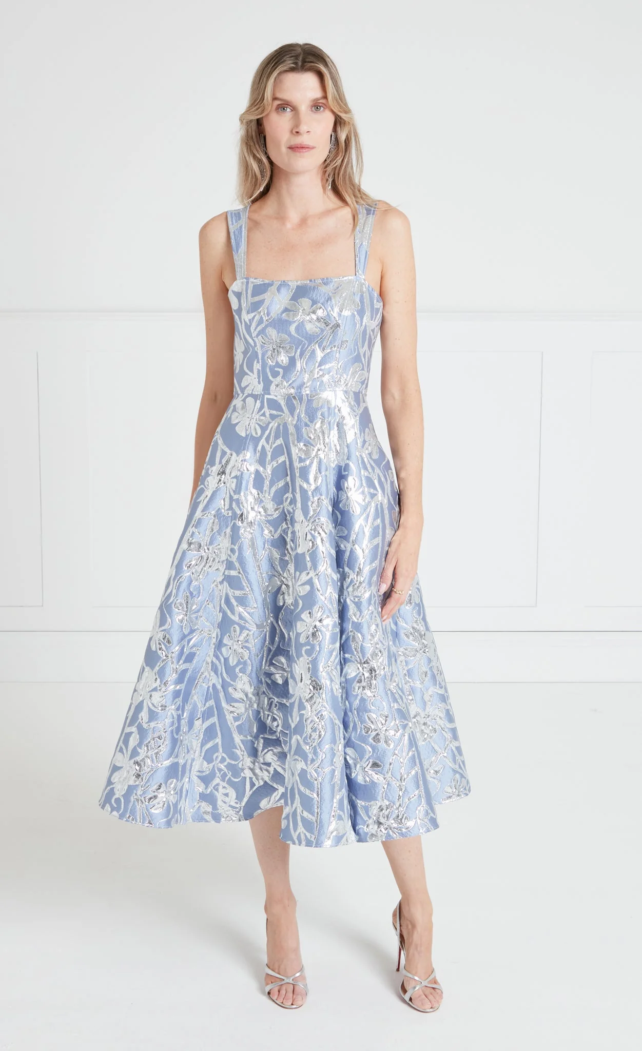 Frankel Strappy Dress - Ice Blue - Image 2
