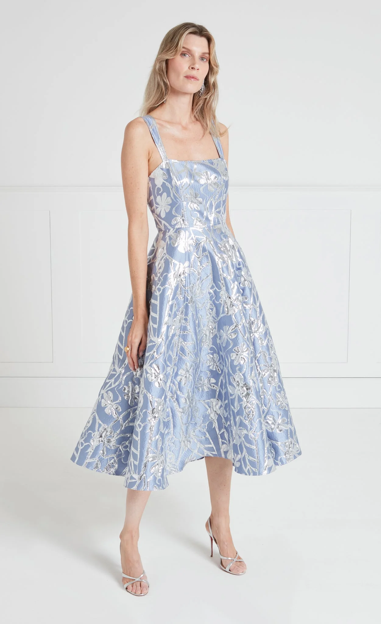 Frankel Strappy Dress - Ice Blue - Image 3