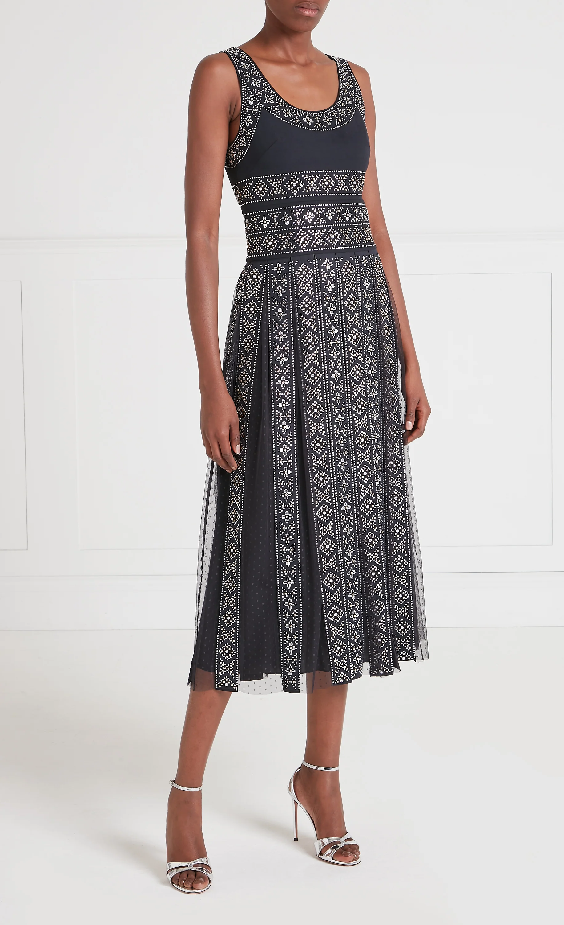 Gallantry Midi Dress - Black - Image 3