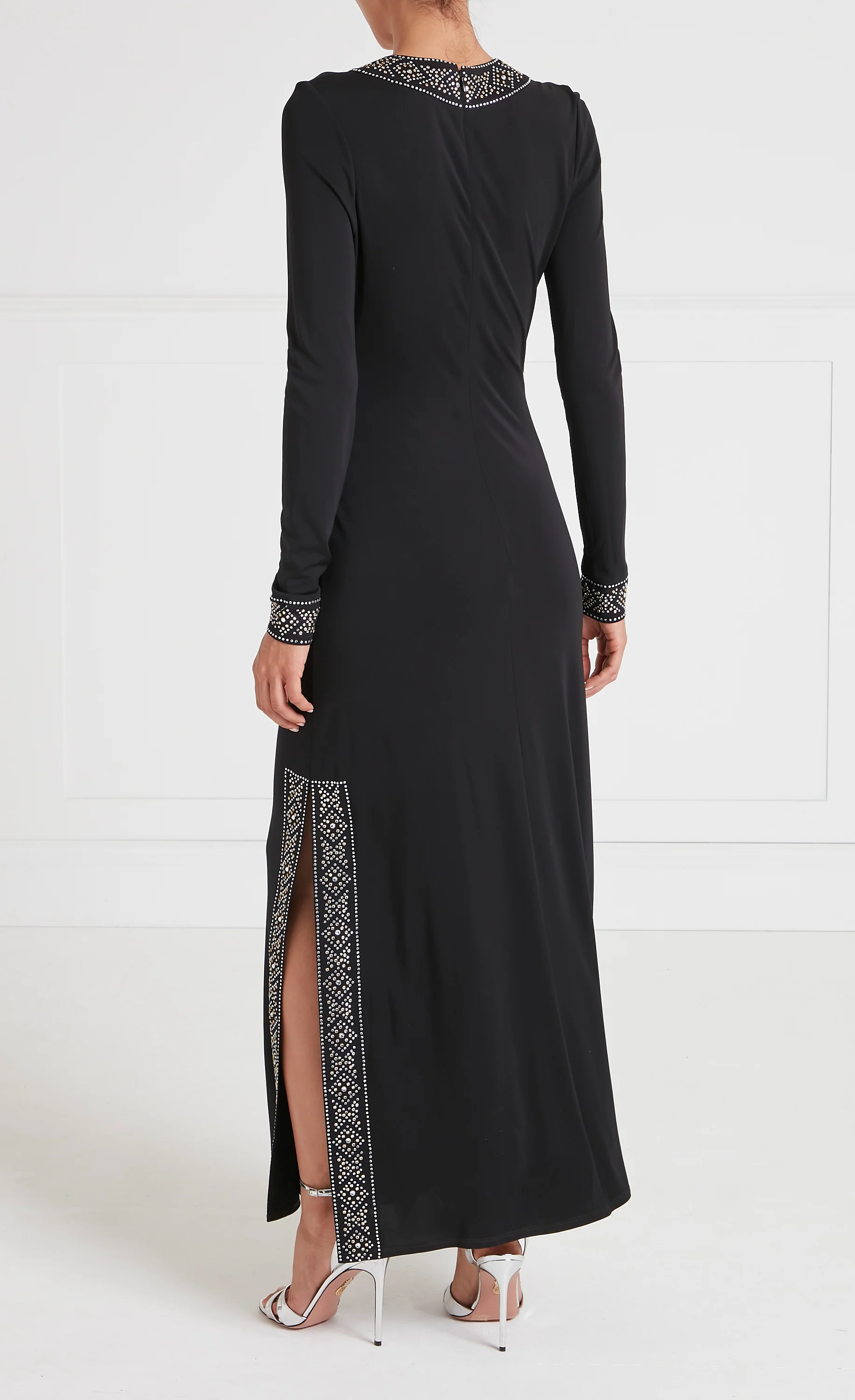 Gallantry V Neck Dress - Black - Image 4