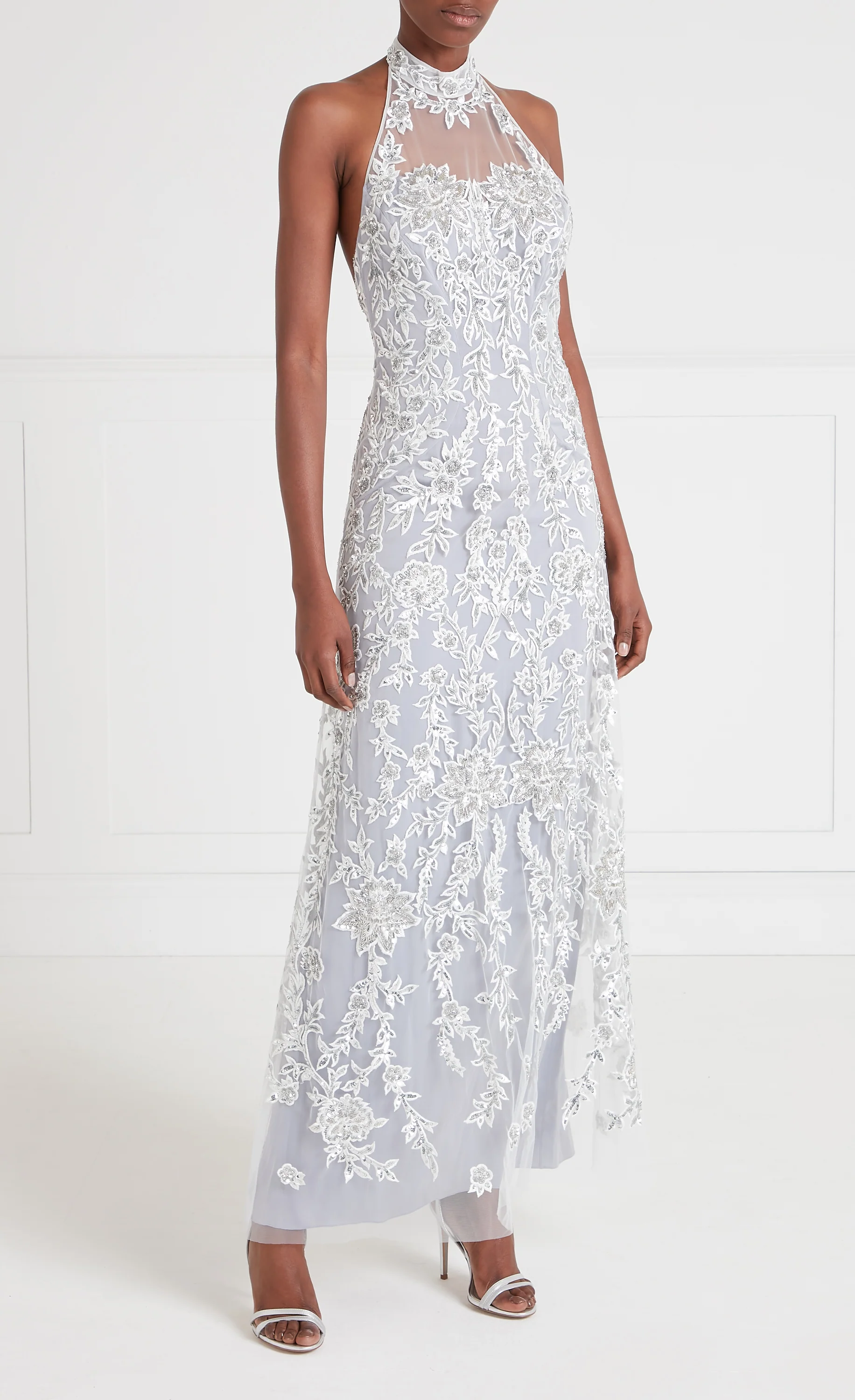 Genevieve Halter Gown - Silver - Image 2