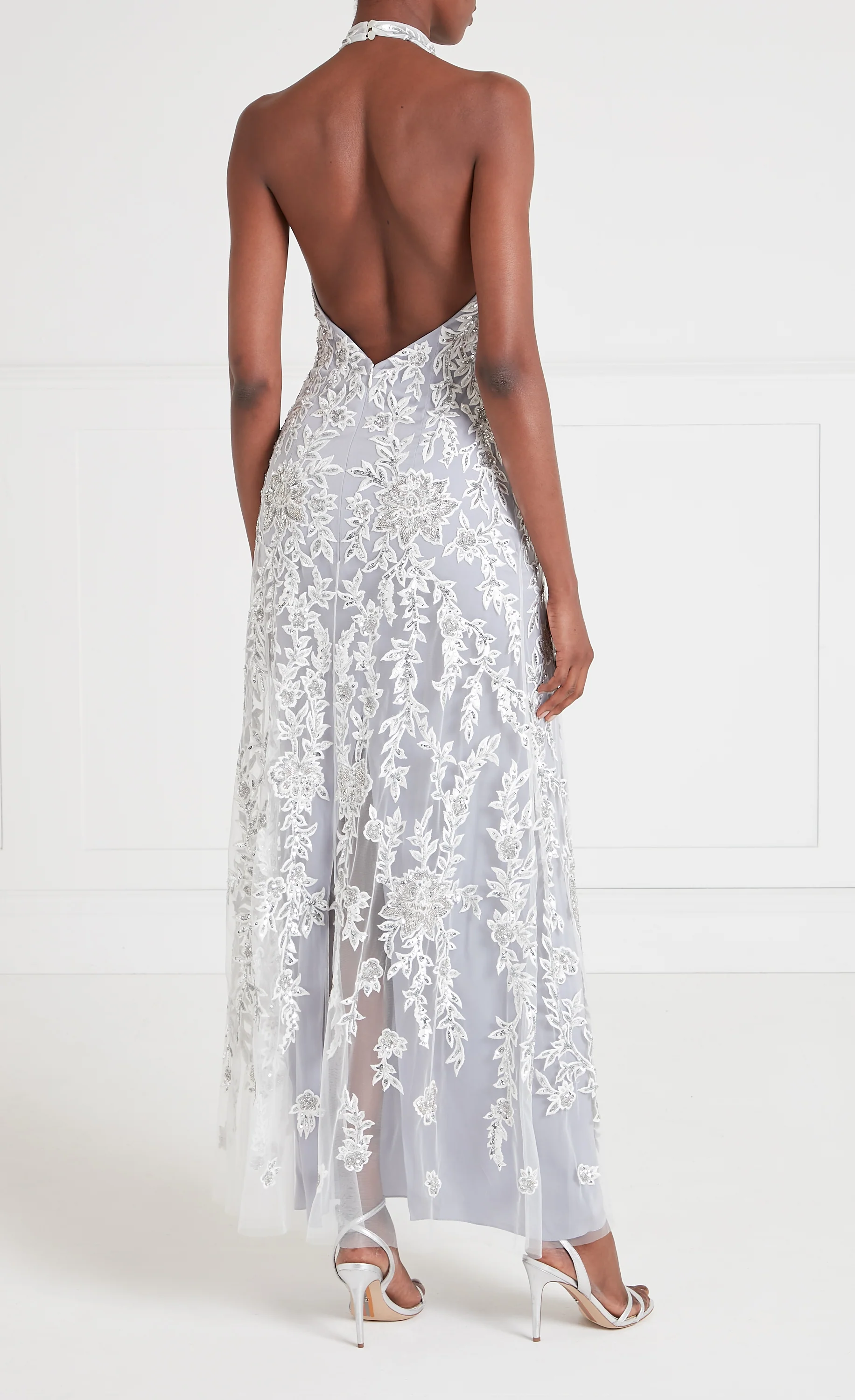 Genevieve Halter Gown - Silver - Image 4