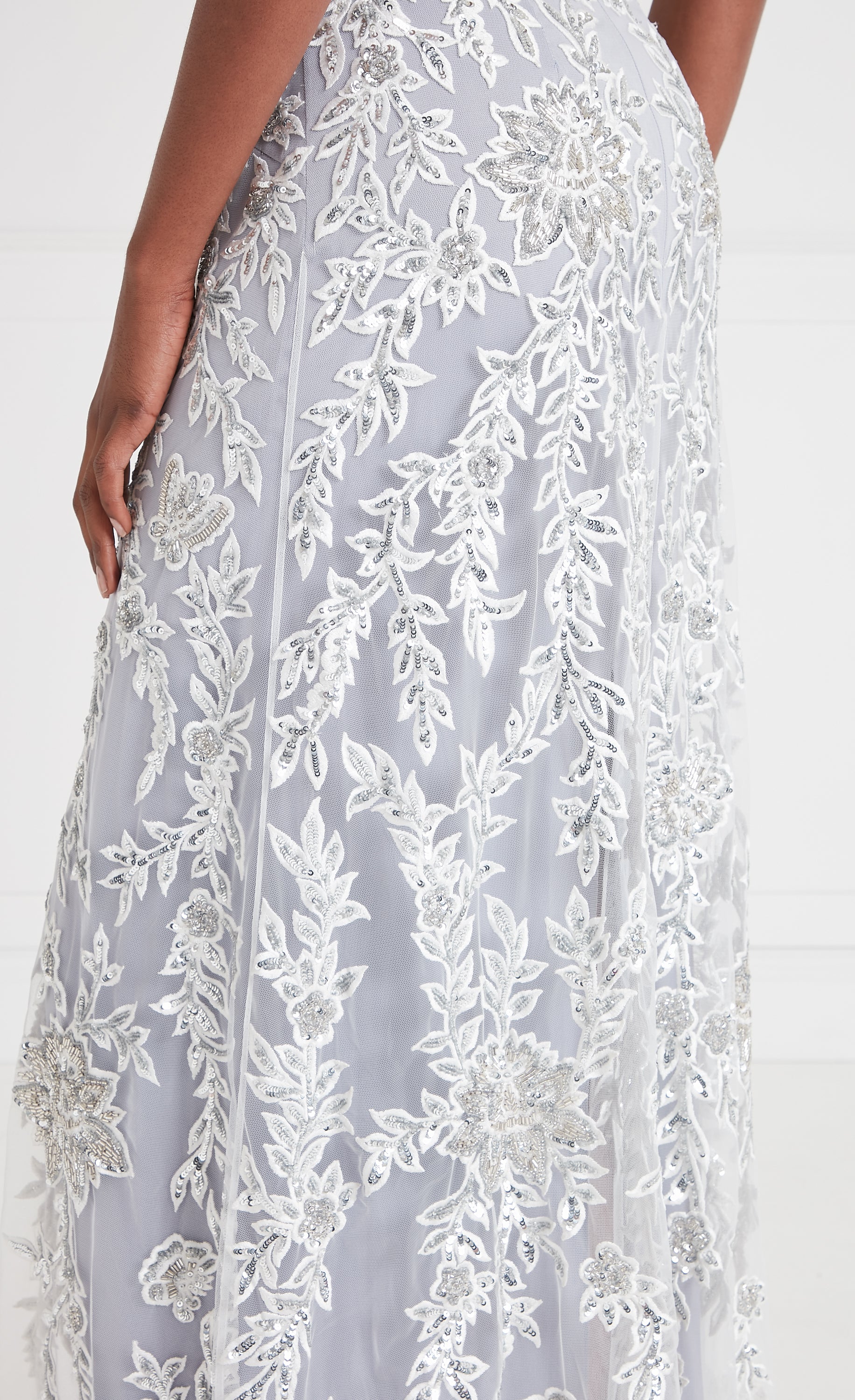Genevieve Halter Gown - Silver - Image 6