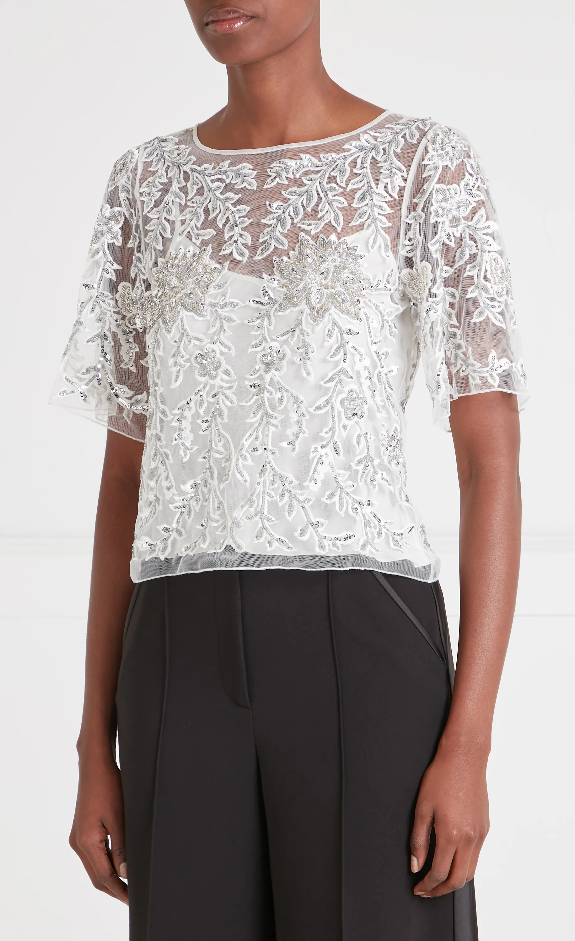 Genevieve Top - Silver - Image 2