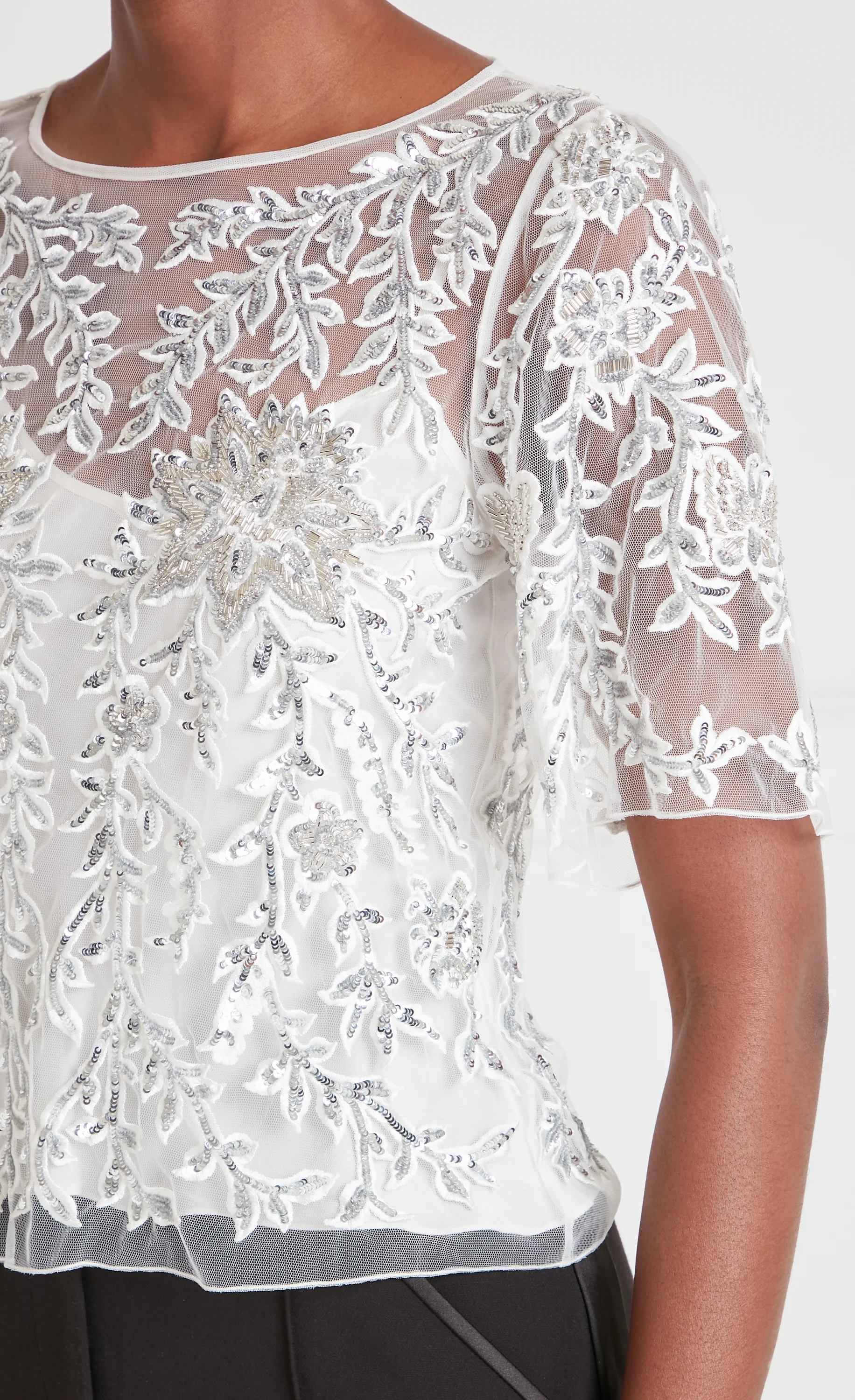 Genevieve Top - Silver - Image 4