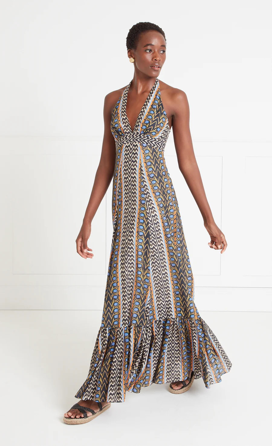 Gia Halter Dress - Dazzling Blue - Image 3