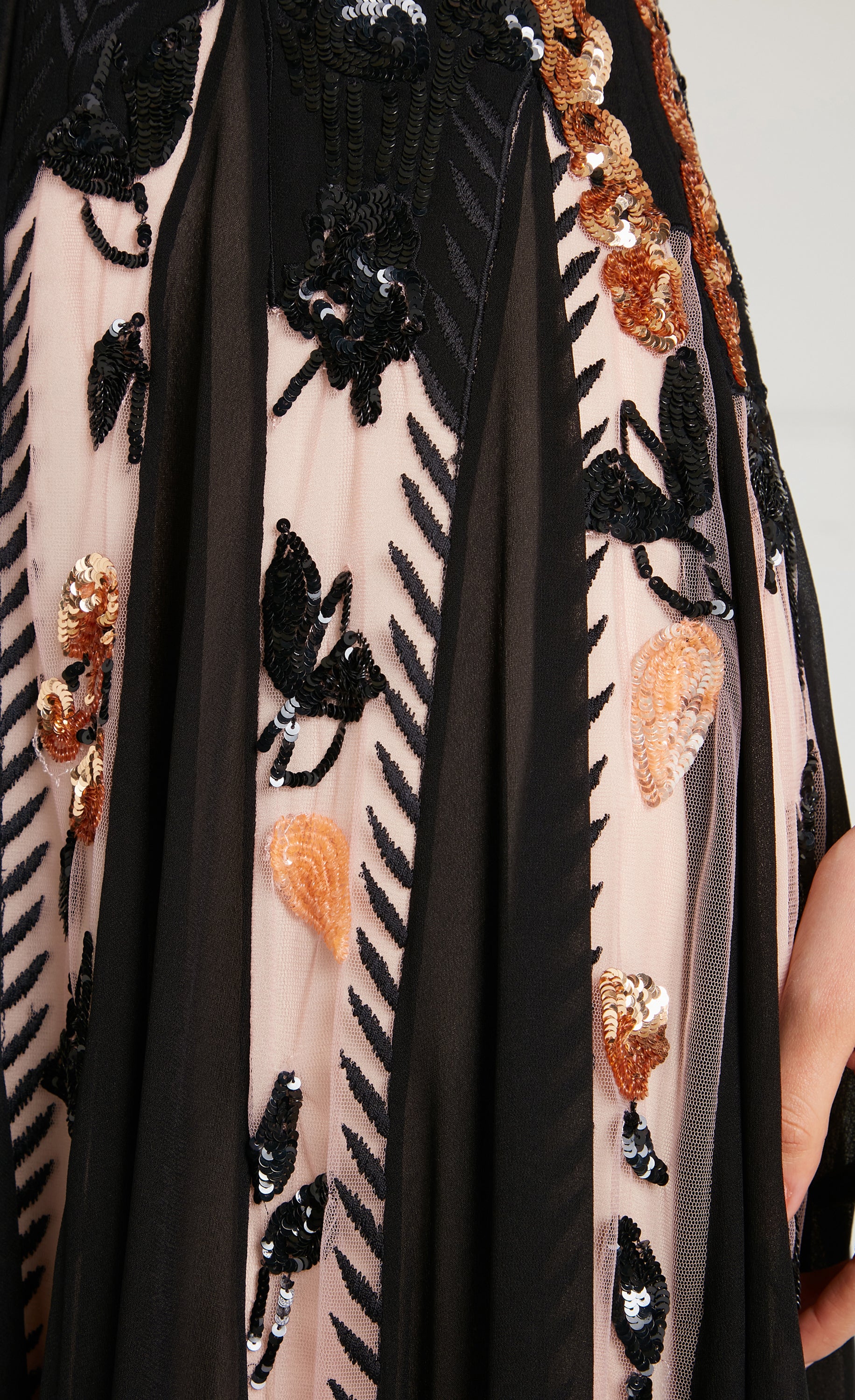 Gilded Strappy Dress - Almond - Image 7