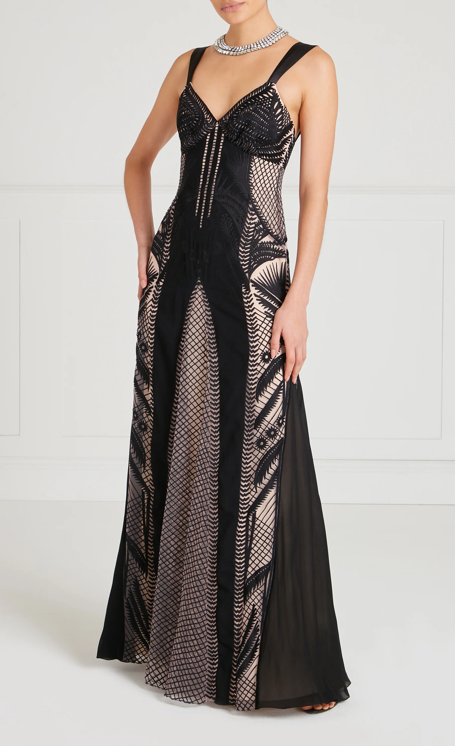 Giselle Strappy Gown - Black Mix - Image 3