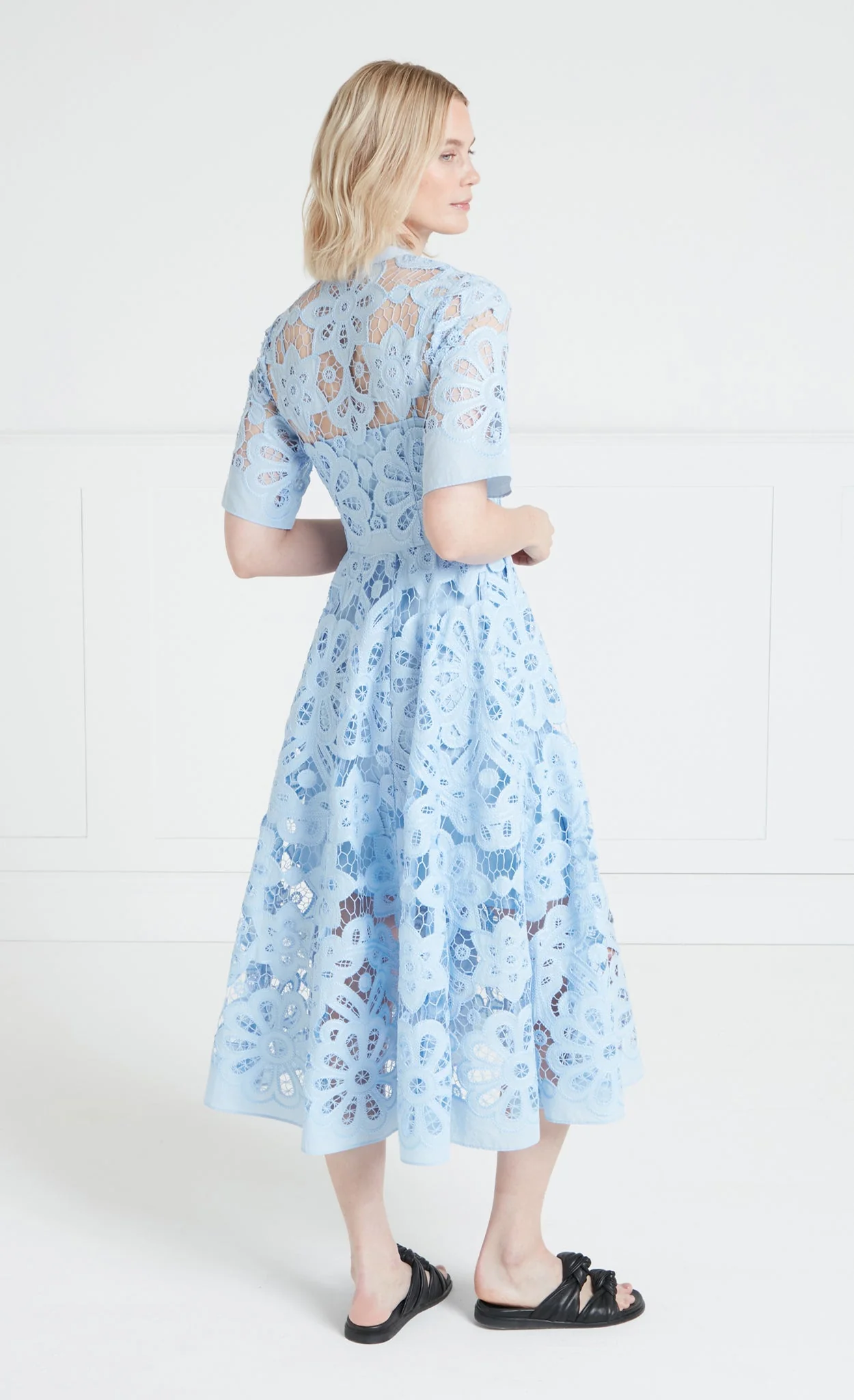 Guinevere Shirt Dress - Blue - Image 4