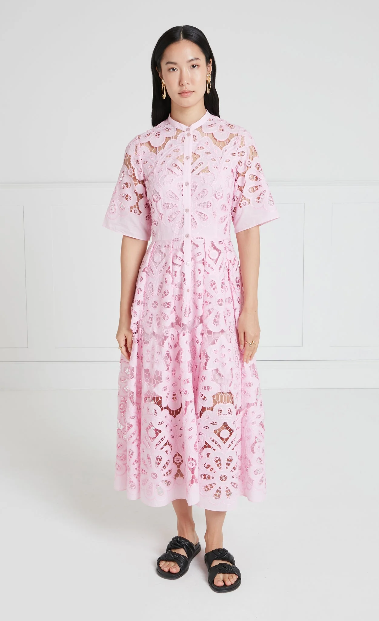 Guinevere Shirt Dress - Pink - Image 2