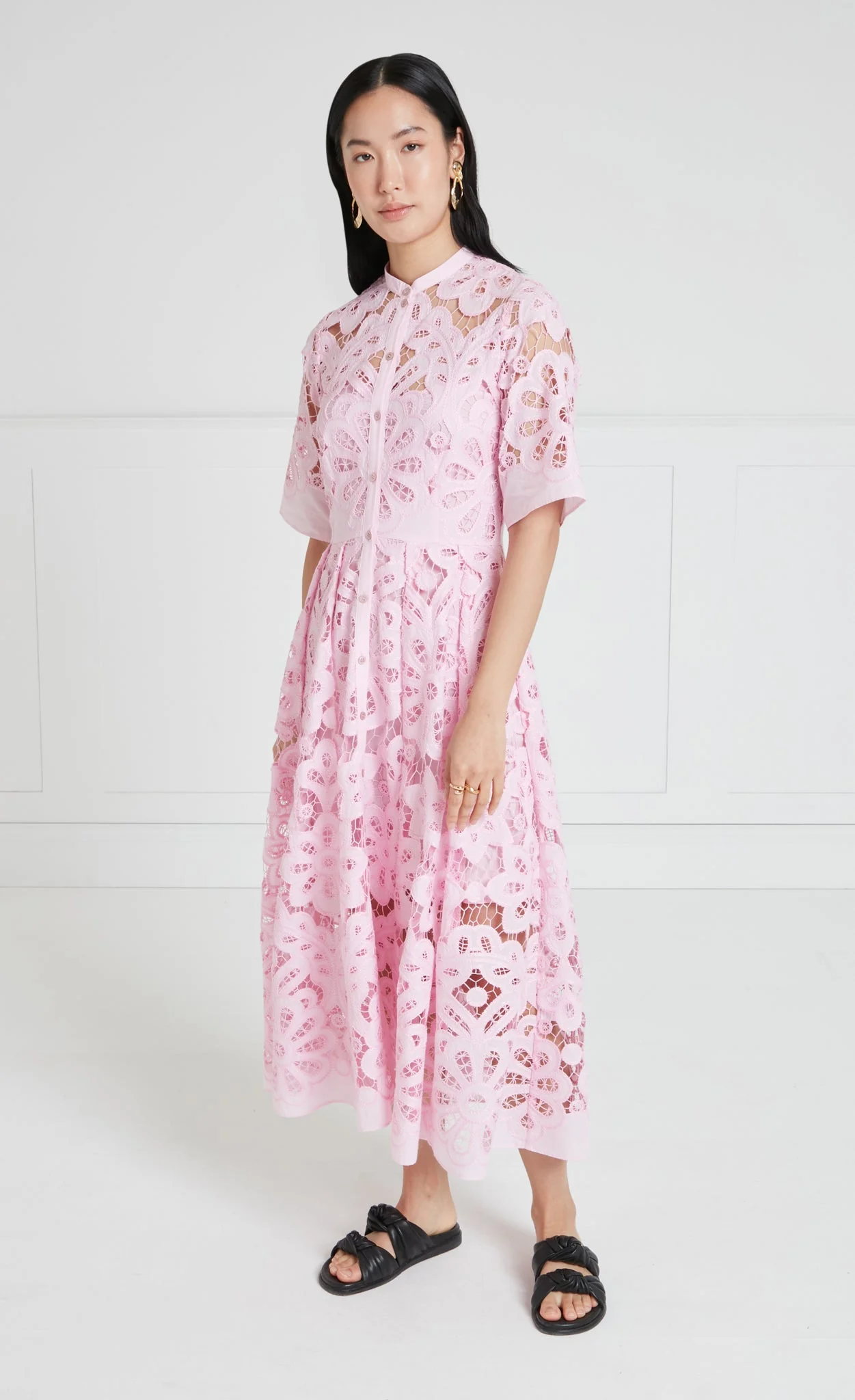 Guinevere Shirt Dress - Pink - Image 3