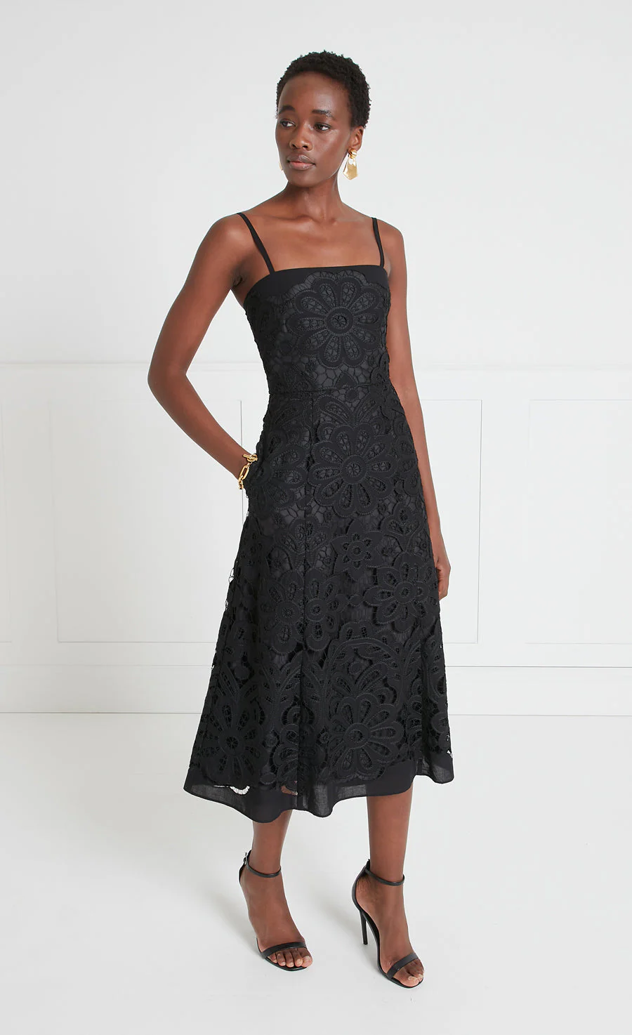 Guinevere Strappy Dress - Black - Image 3