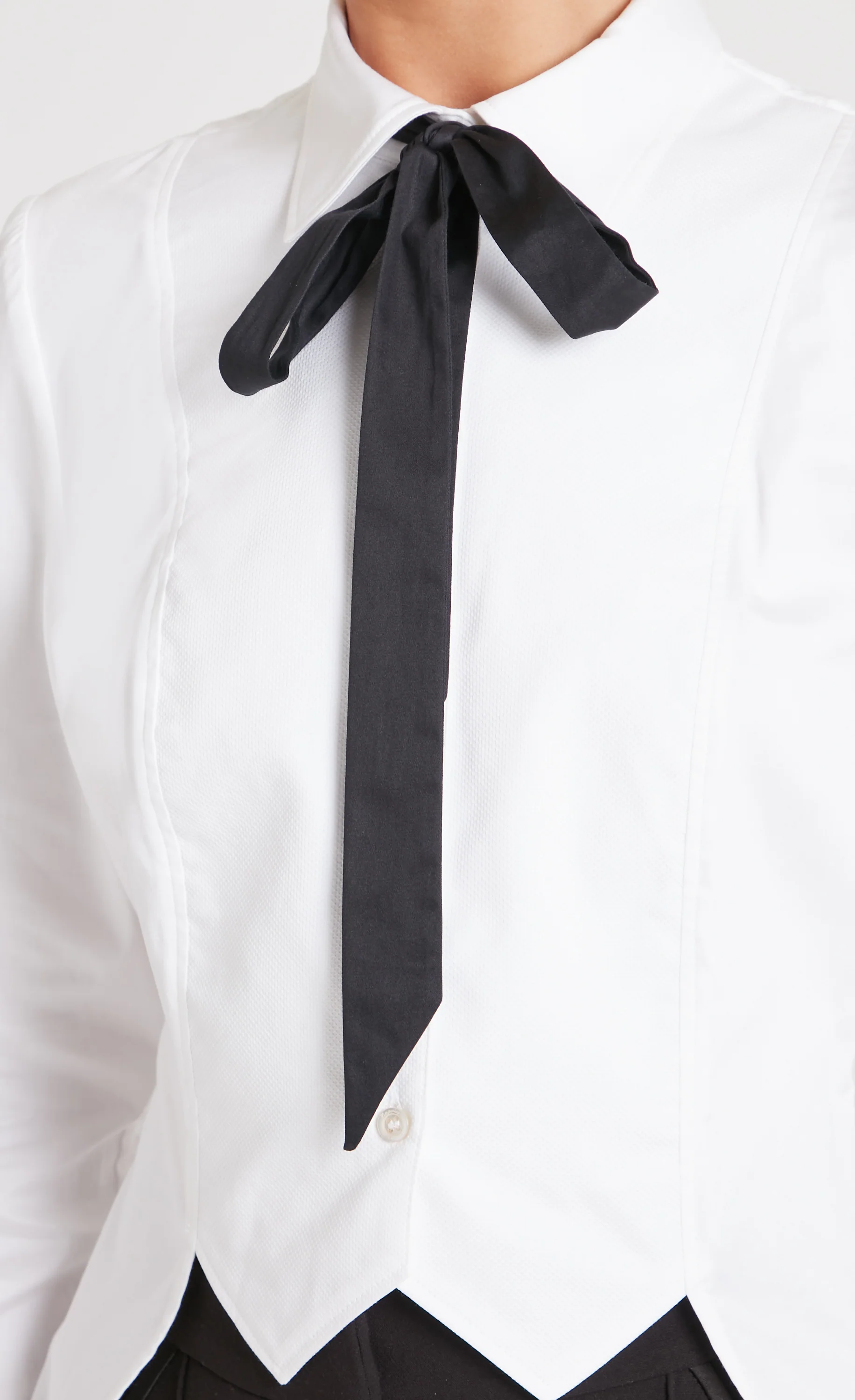 June Tail Shirt - White - Image 3