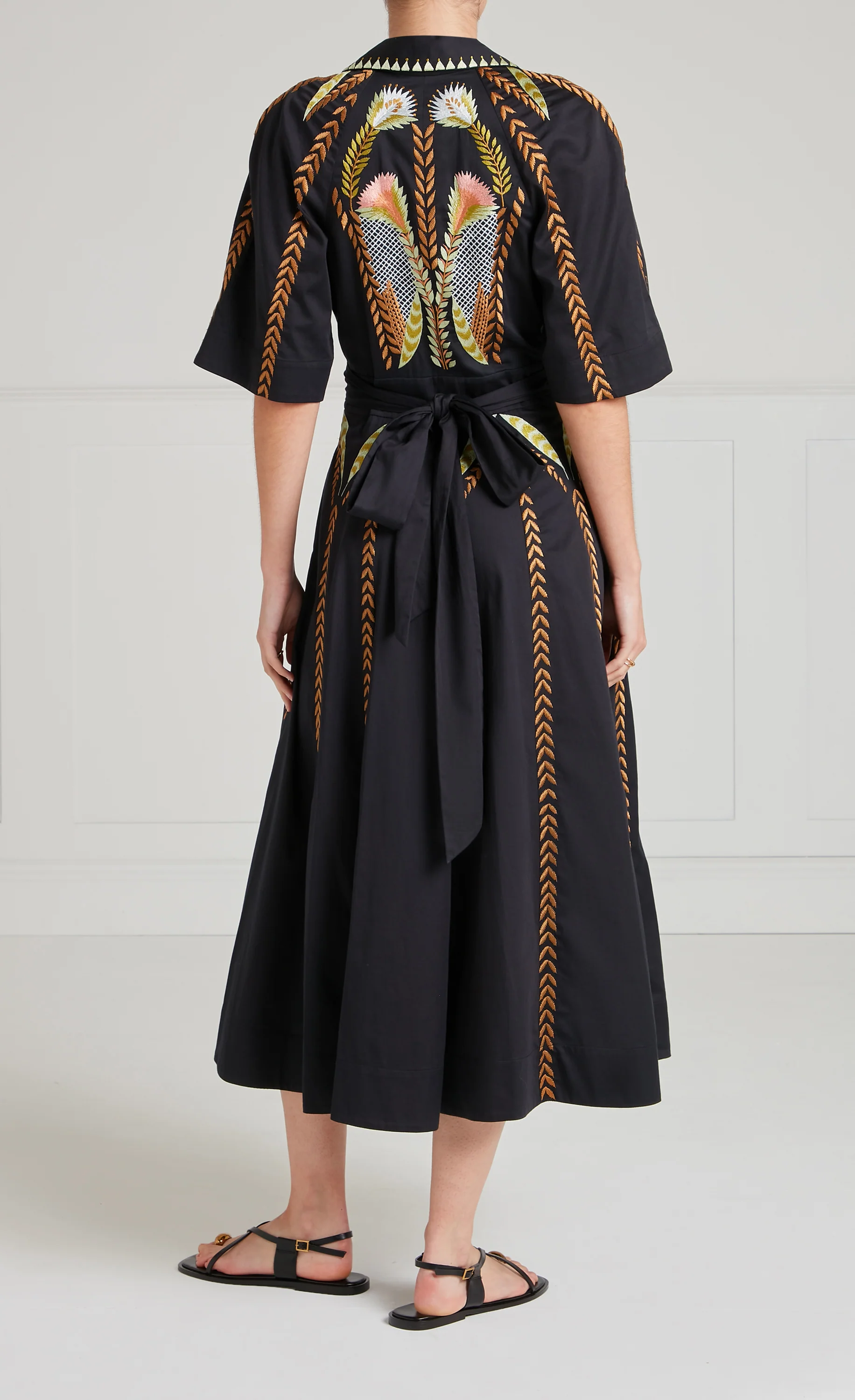Juniper Wrap Dress - Black - Image 5