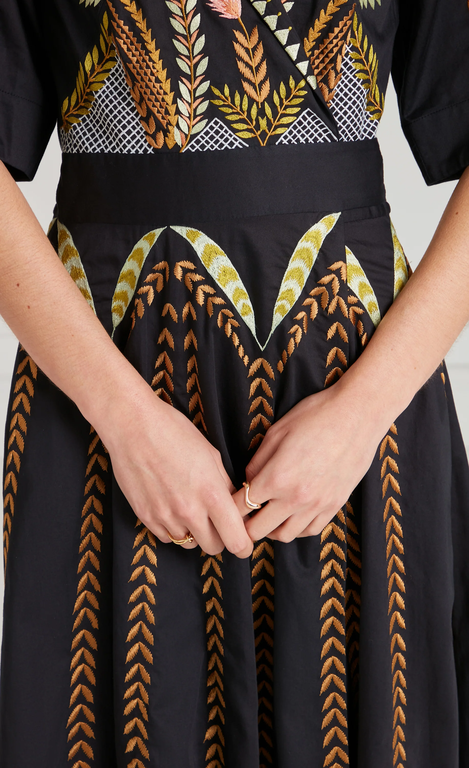 Juniper Wrap Dress - Black - Image 7