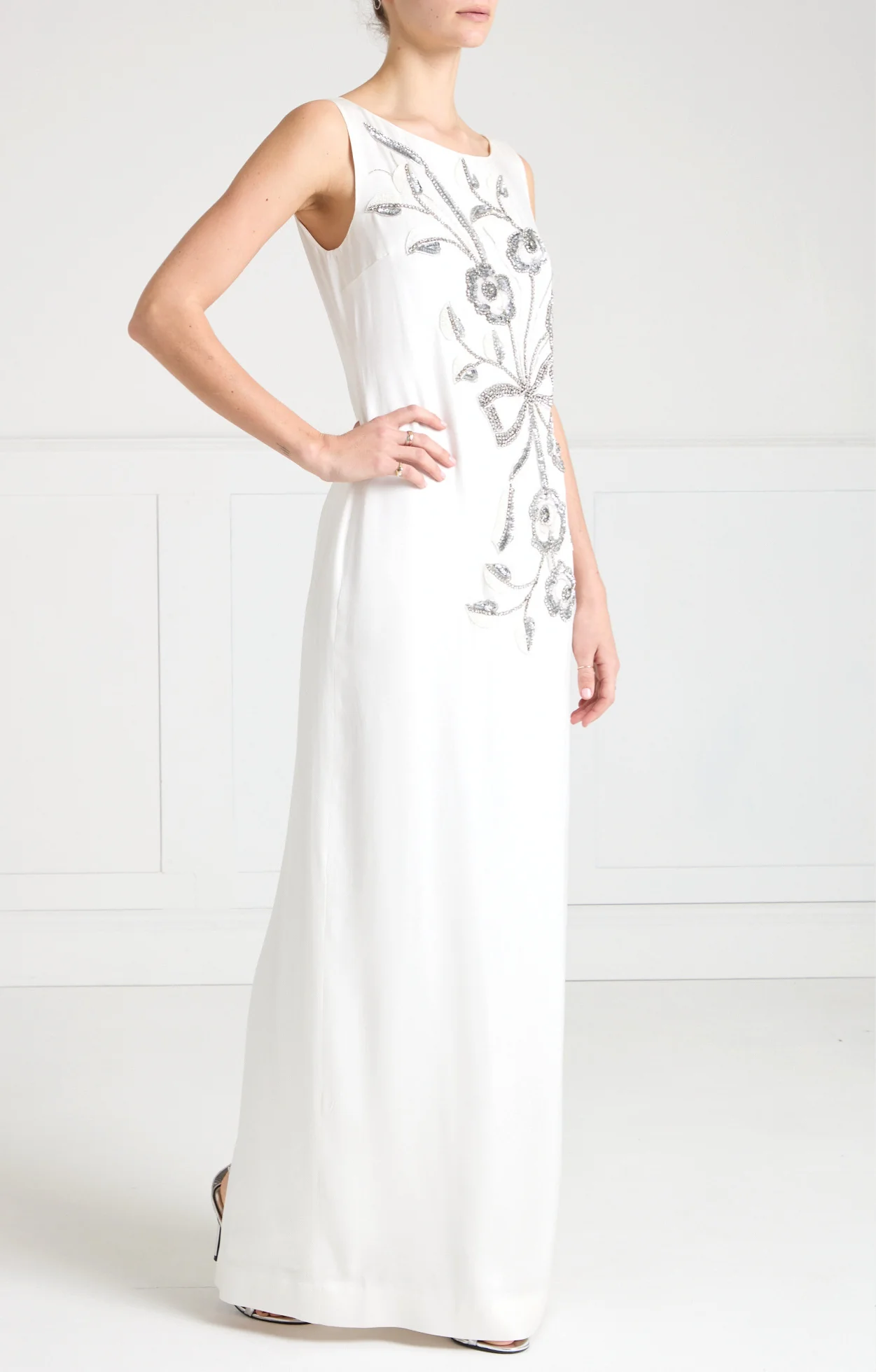 Lana Long Dress - Ivory - Image 4