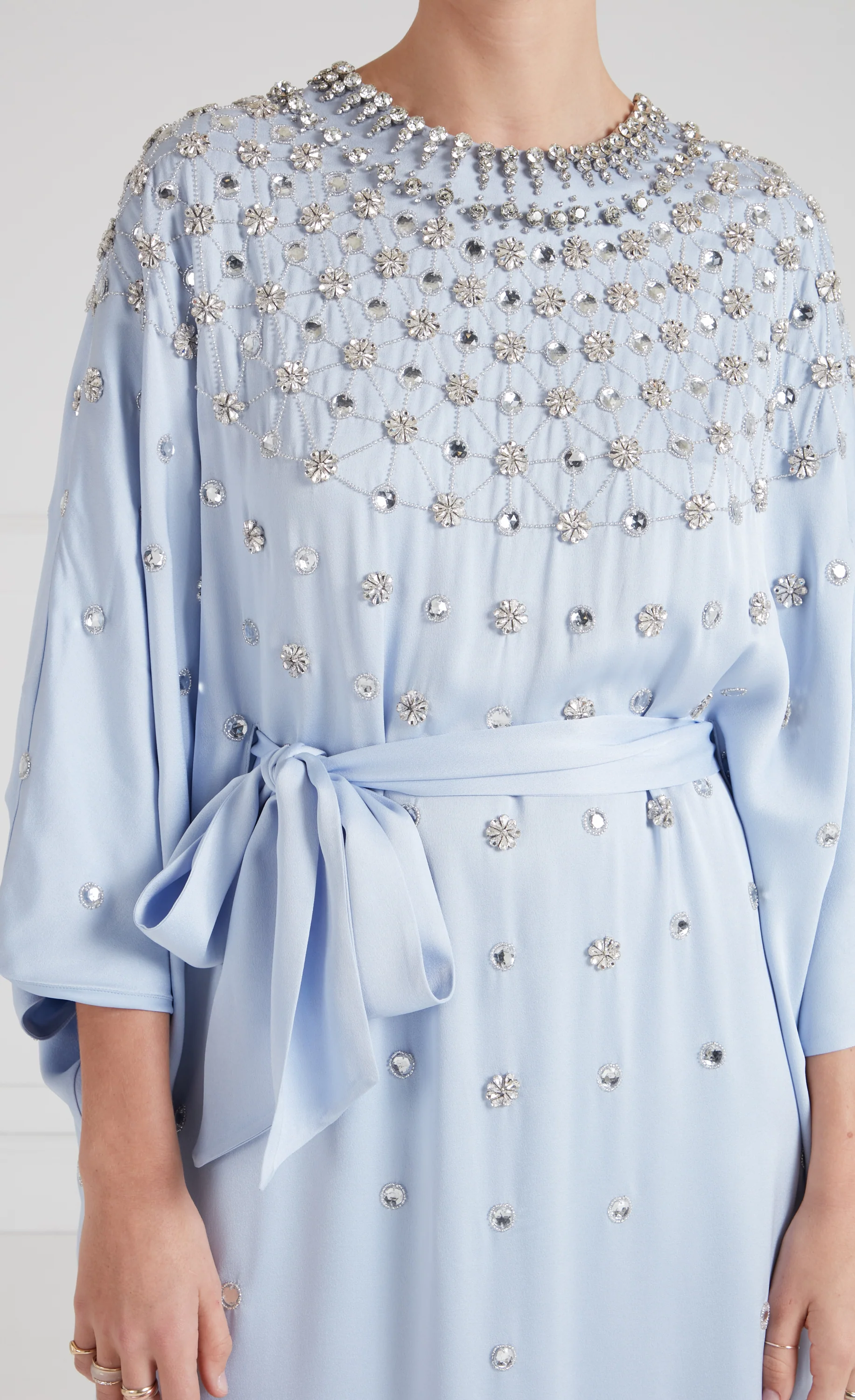 Layla Gown - Pale Blue & Silver - Image 4