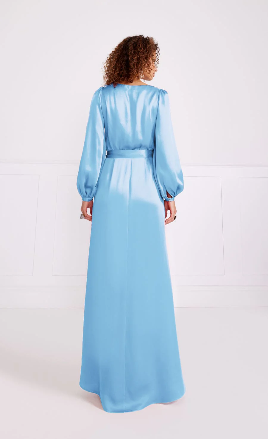 Lee Wrap Dress - Cornflower - Image 4