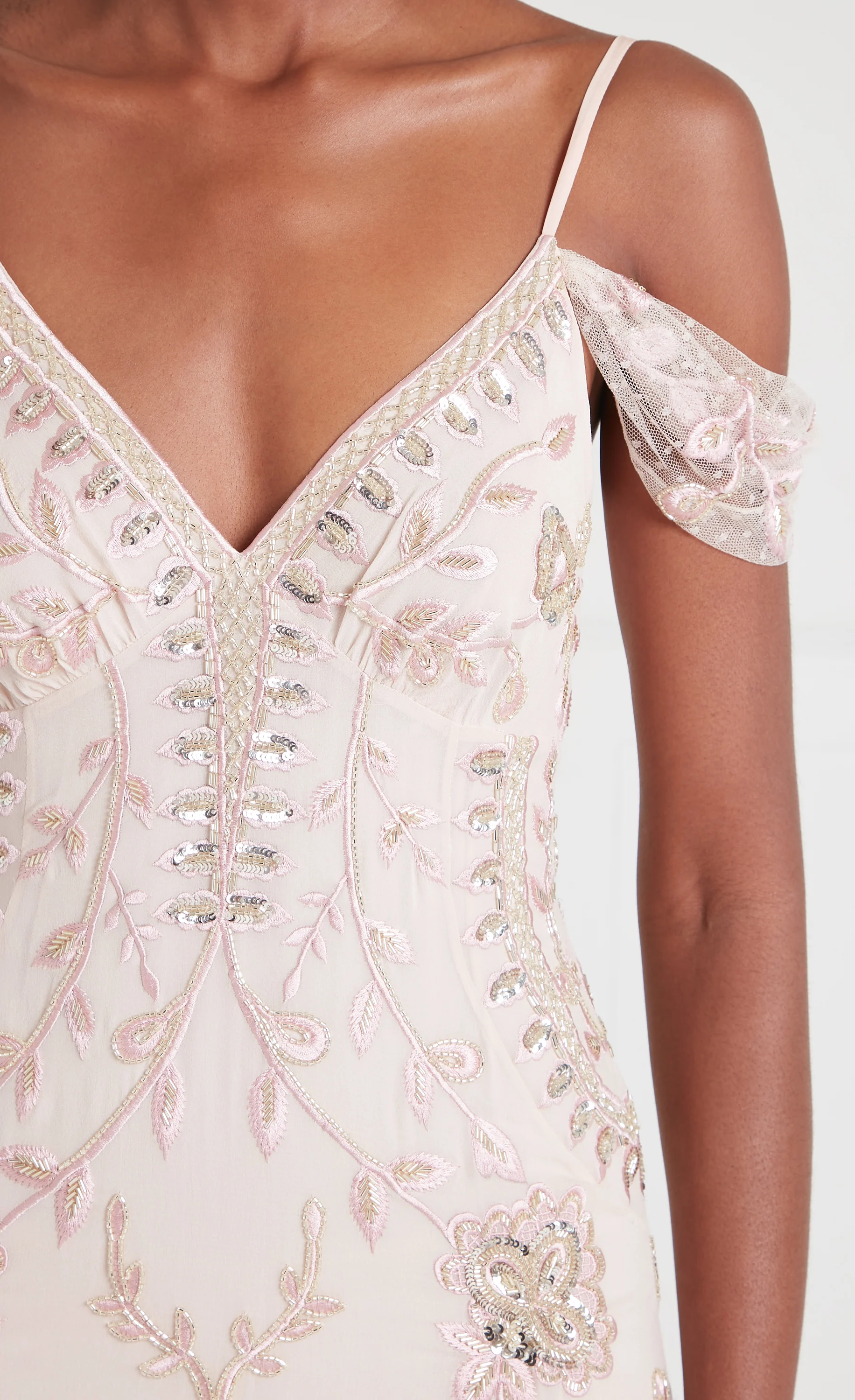 Lilly Strappy Gown - Blush - Image 5
