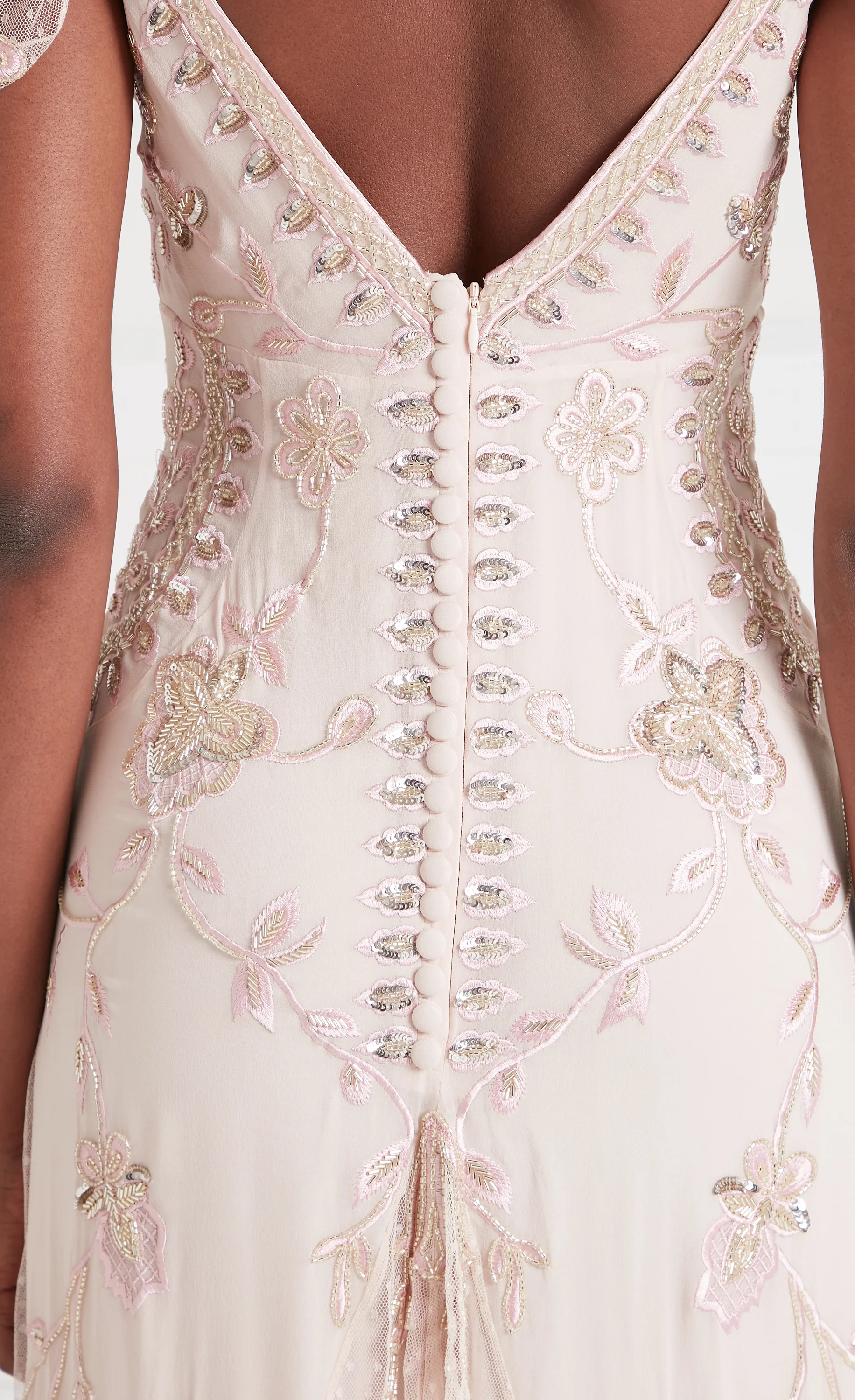 Lilly Strappy Gown - Blush - Image 6