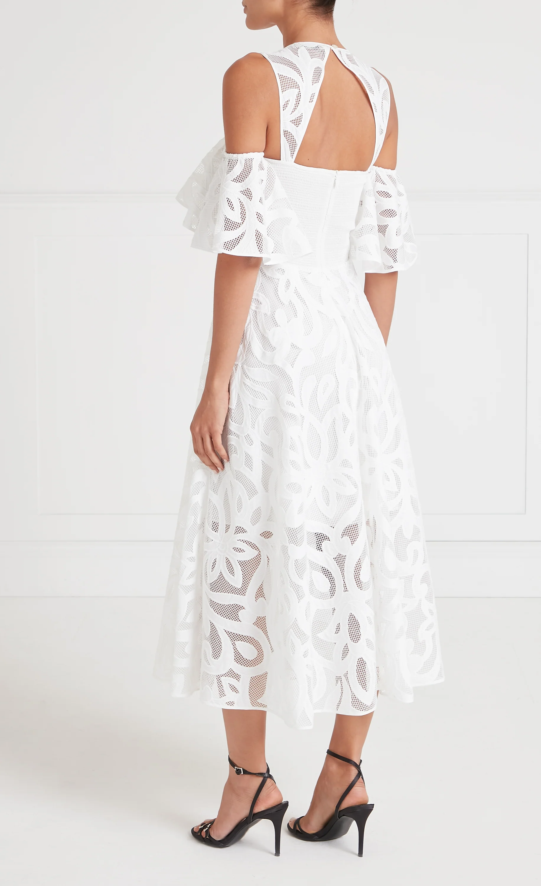 Louis Off-Shoulder Dress - White - Image 4