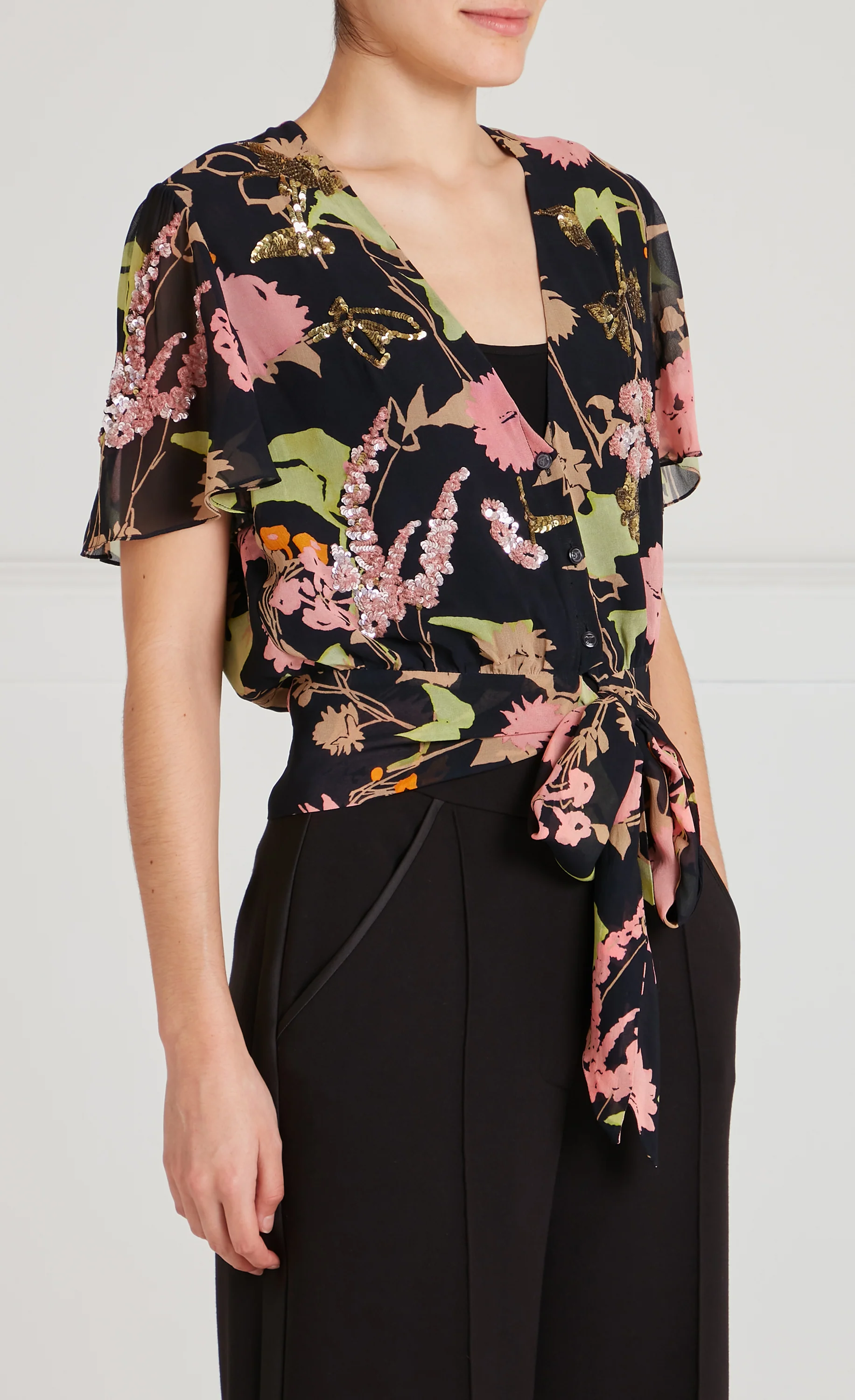 Maisie Blouse - Black Mix - Image 4
