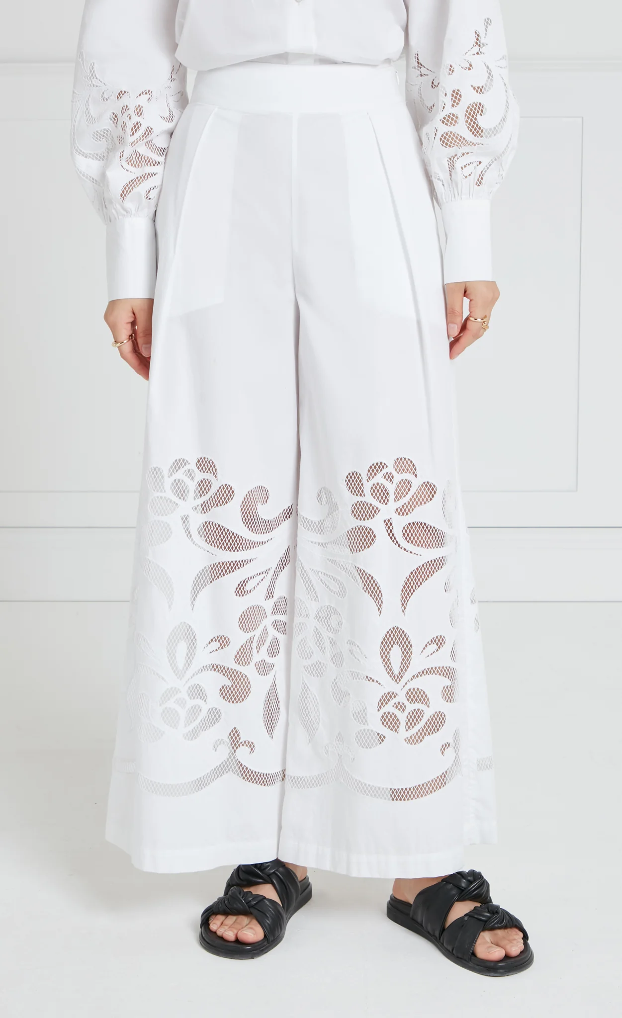Nelle Trousers - White - Image 3