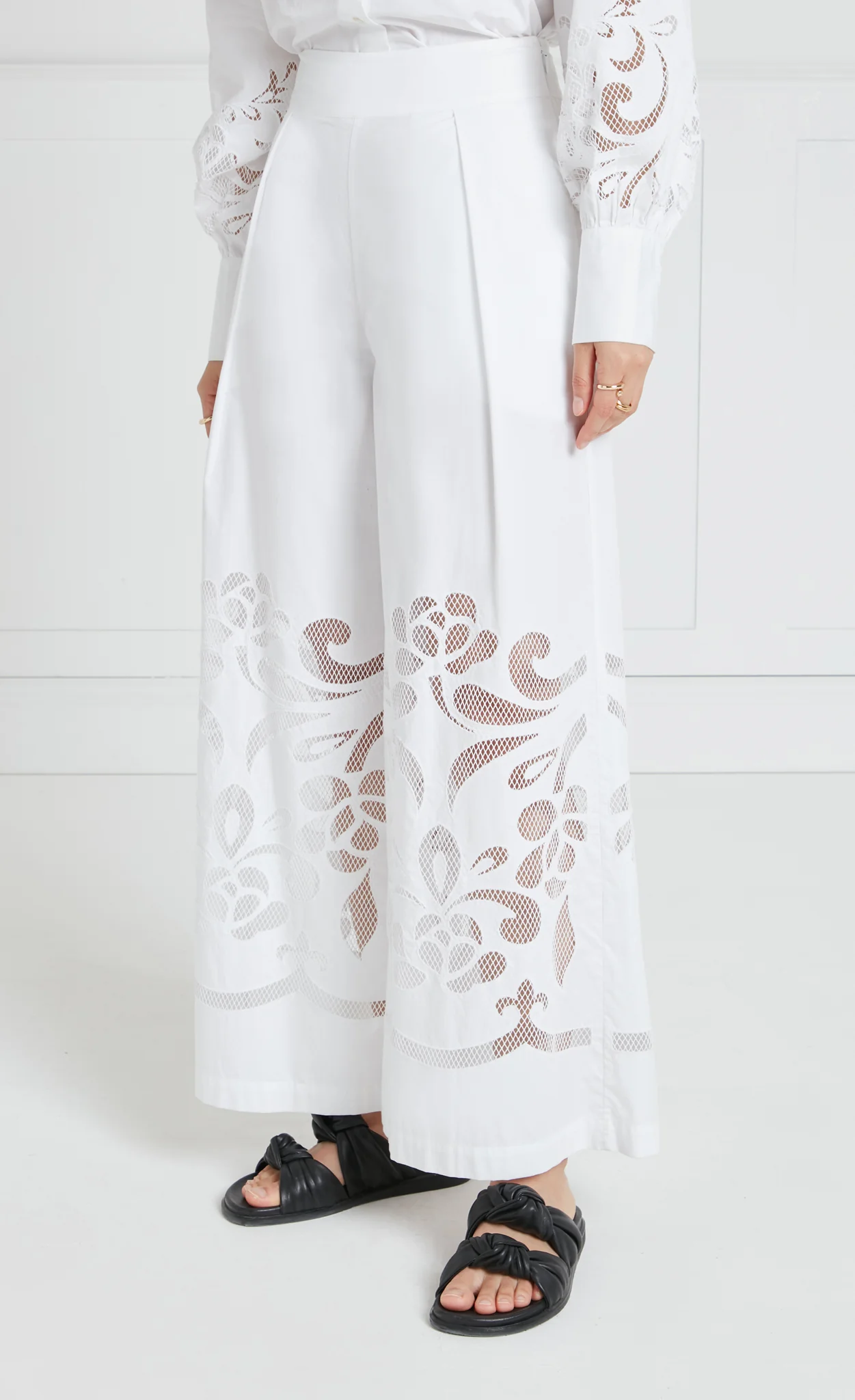 Nelle Trousers - White - Image 4