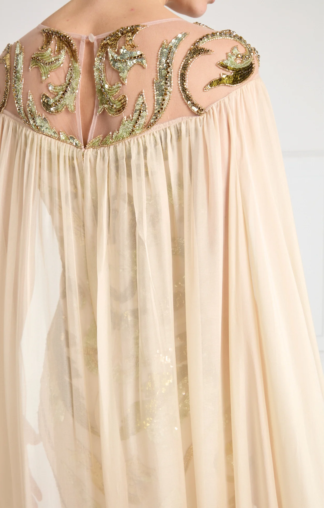Novella Cape Gown - Gold - Image 11