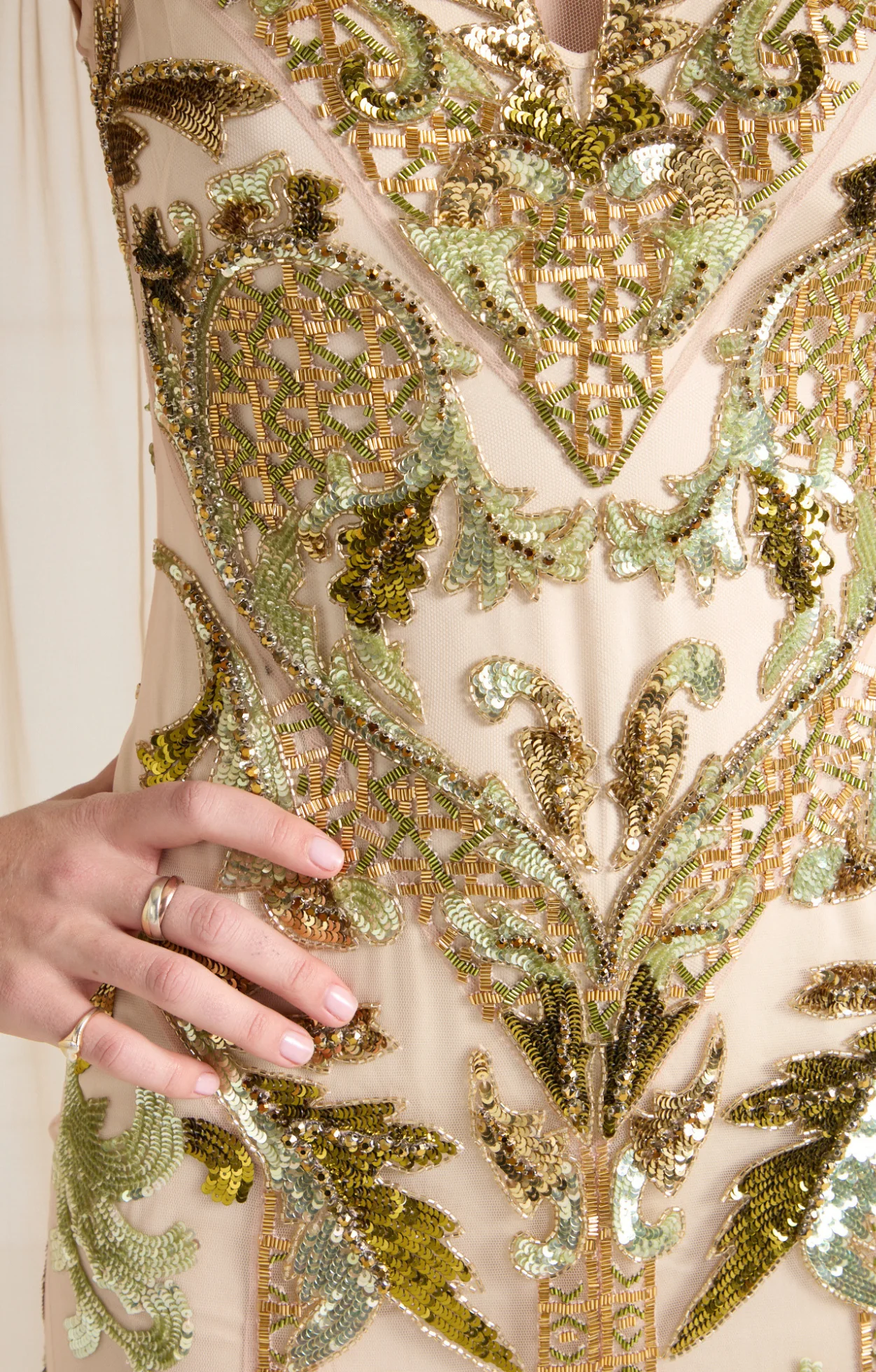 Novella Cape Gown - Gold - Image 9