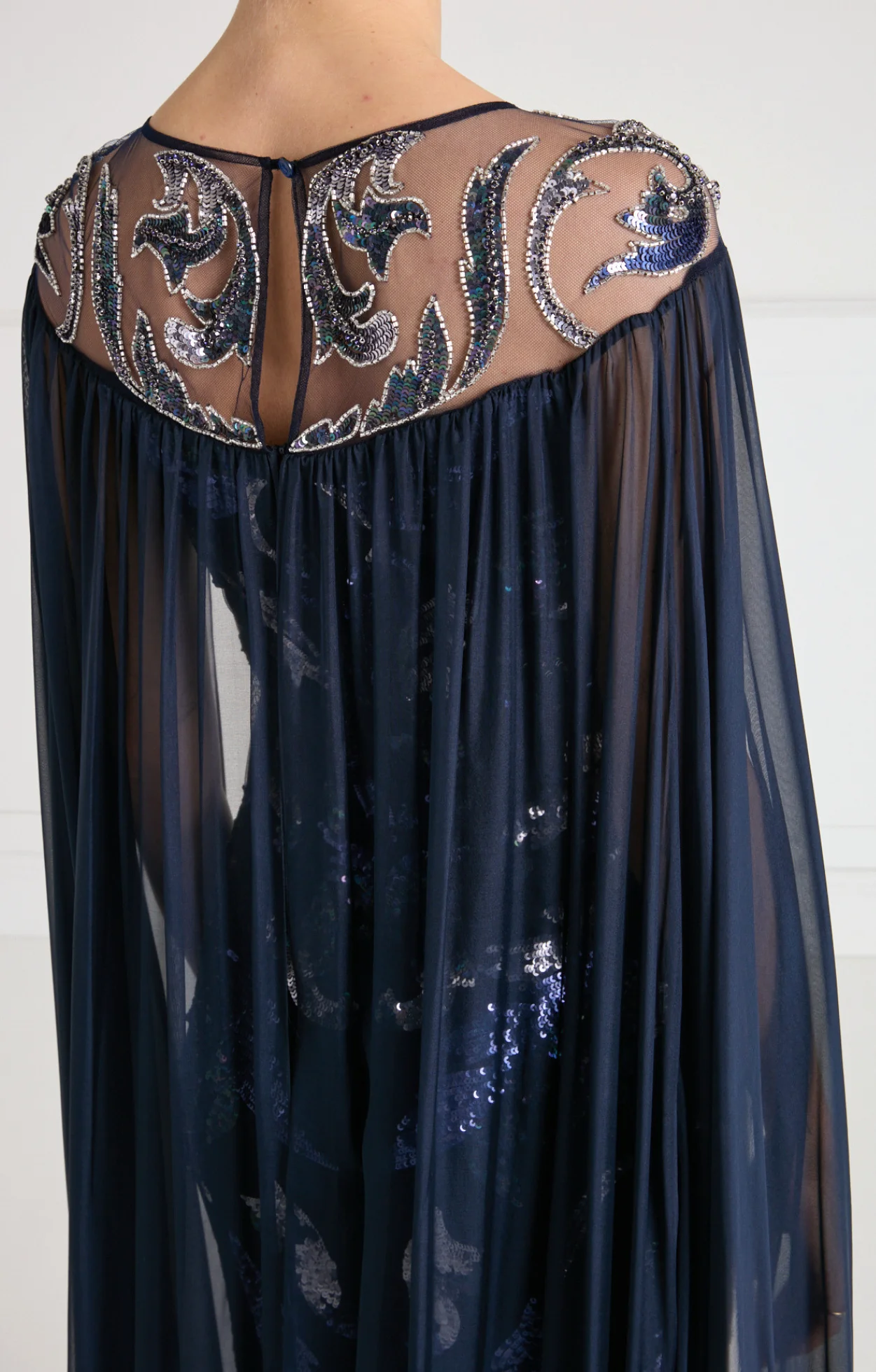 Novella Cape Gown - Midnight - Image 10