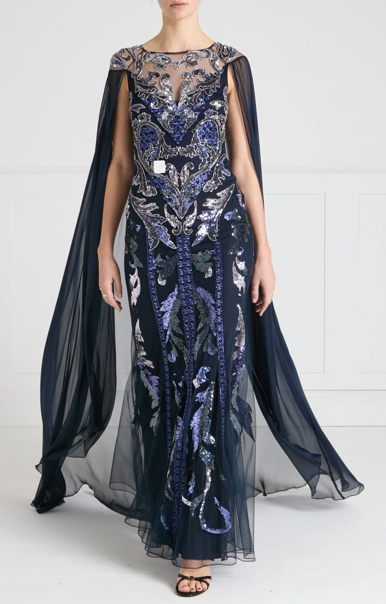 Novella Cape Gown - Midnight - Image 3