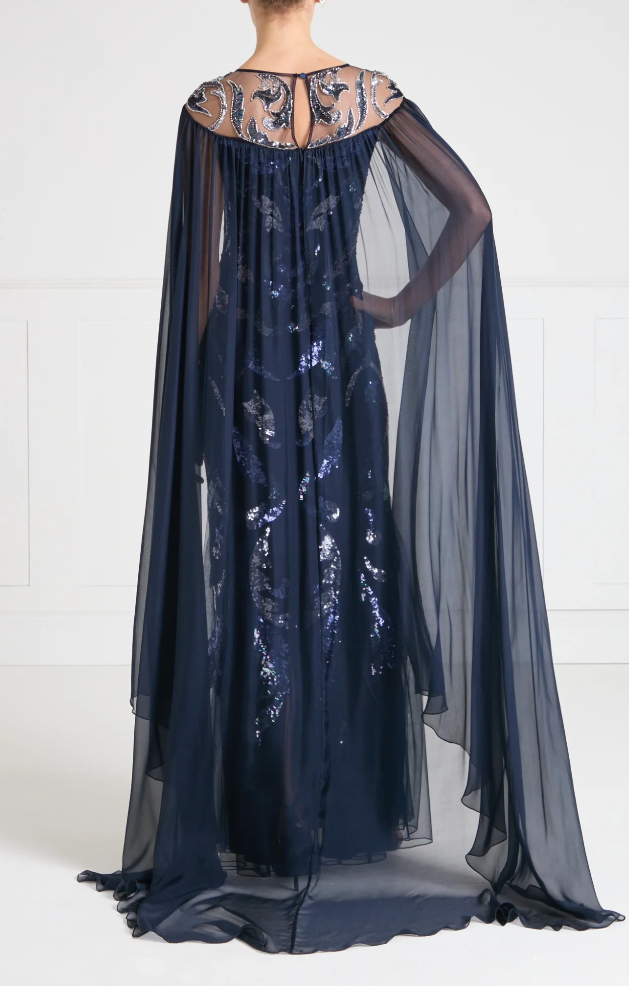 Novella Cape Gown - Midnight - Image 6
