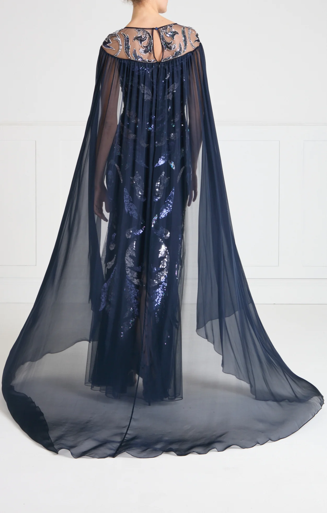 Novella Cape Gown - Midnight - Image 7